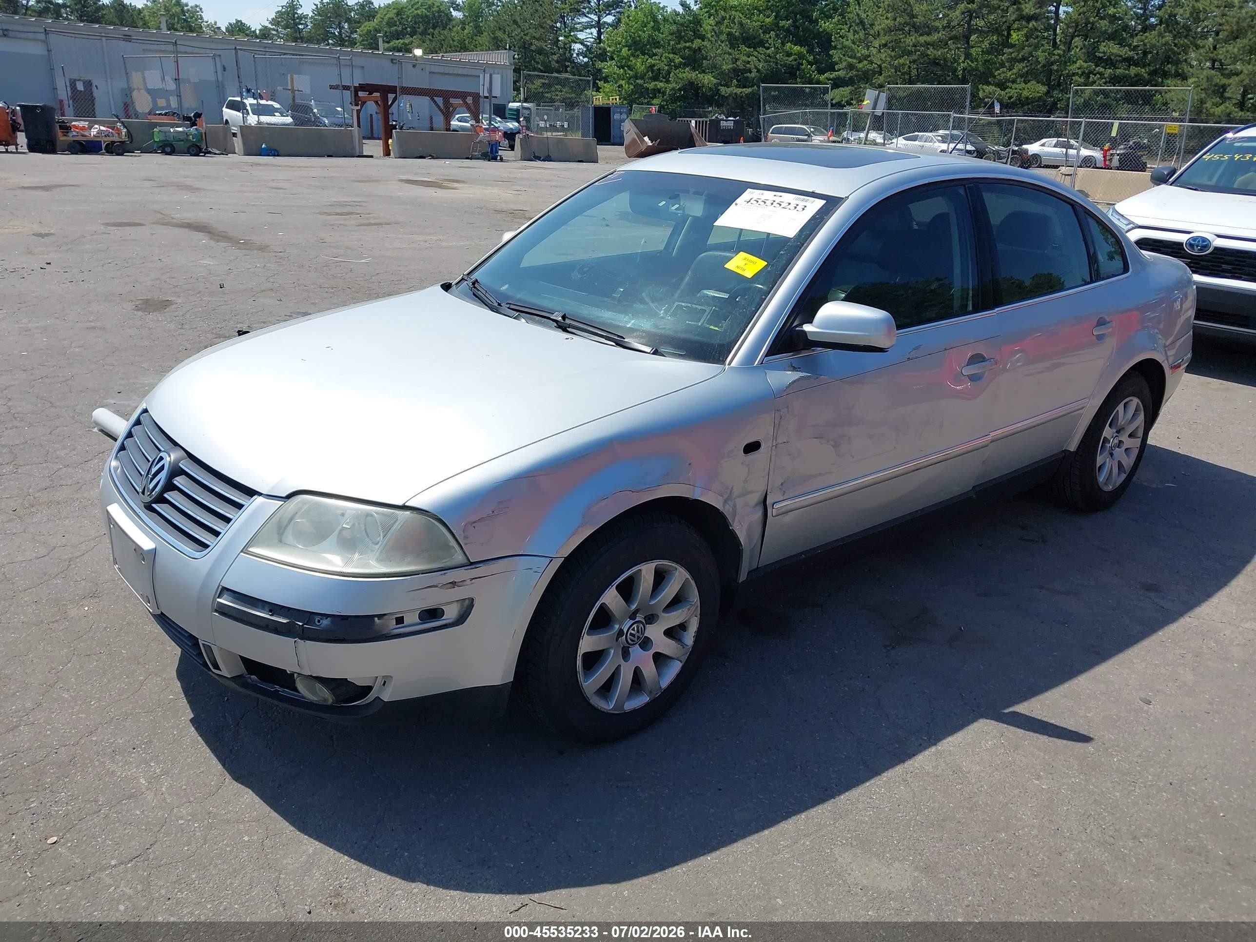 2003 Volkswagen Passat Gls Silver vin: WVWPD63BX3P437423