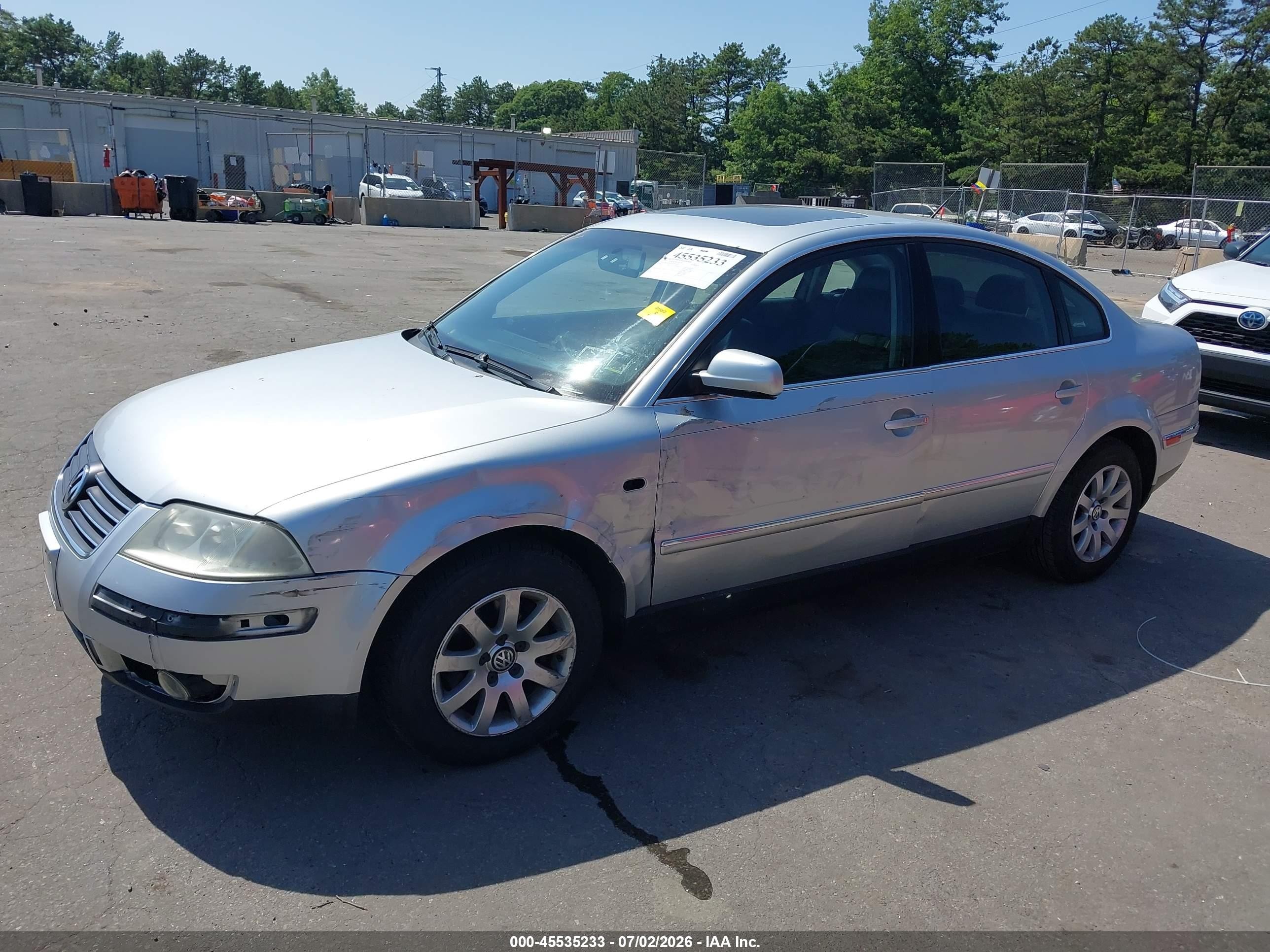 2003 Volkswagen Passat Gls Silver vin: WVWPD63BX3P437423