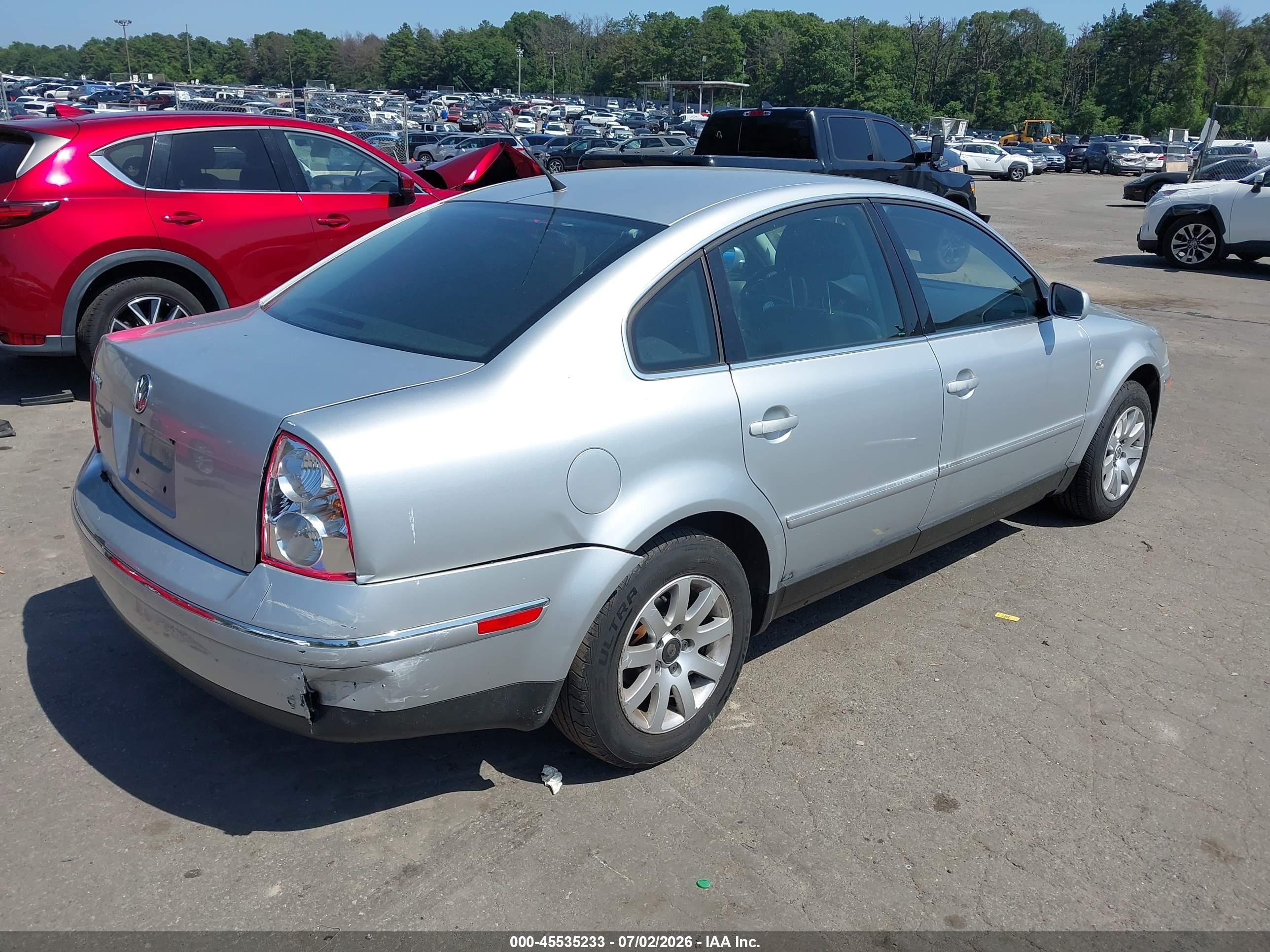 2003 Volkswagen Passat Gls Silver vin: WVWPD63BX3P437423