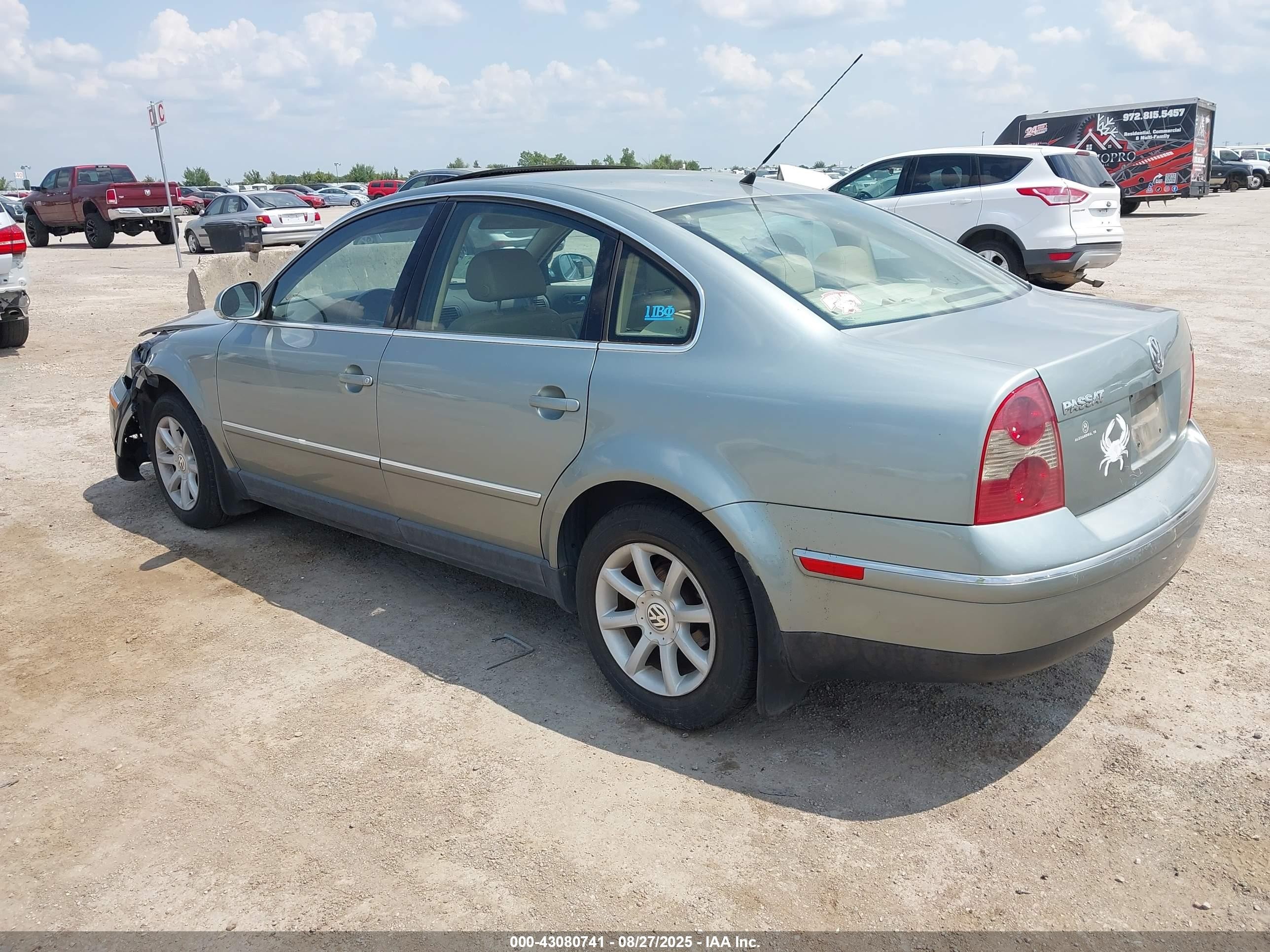 2004 Volkswagen Passat Gls Tdi Light Blue vin: WVWPE63B84E285300