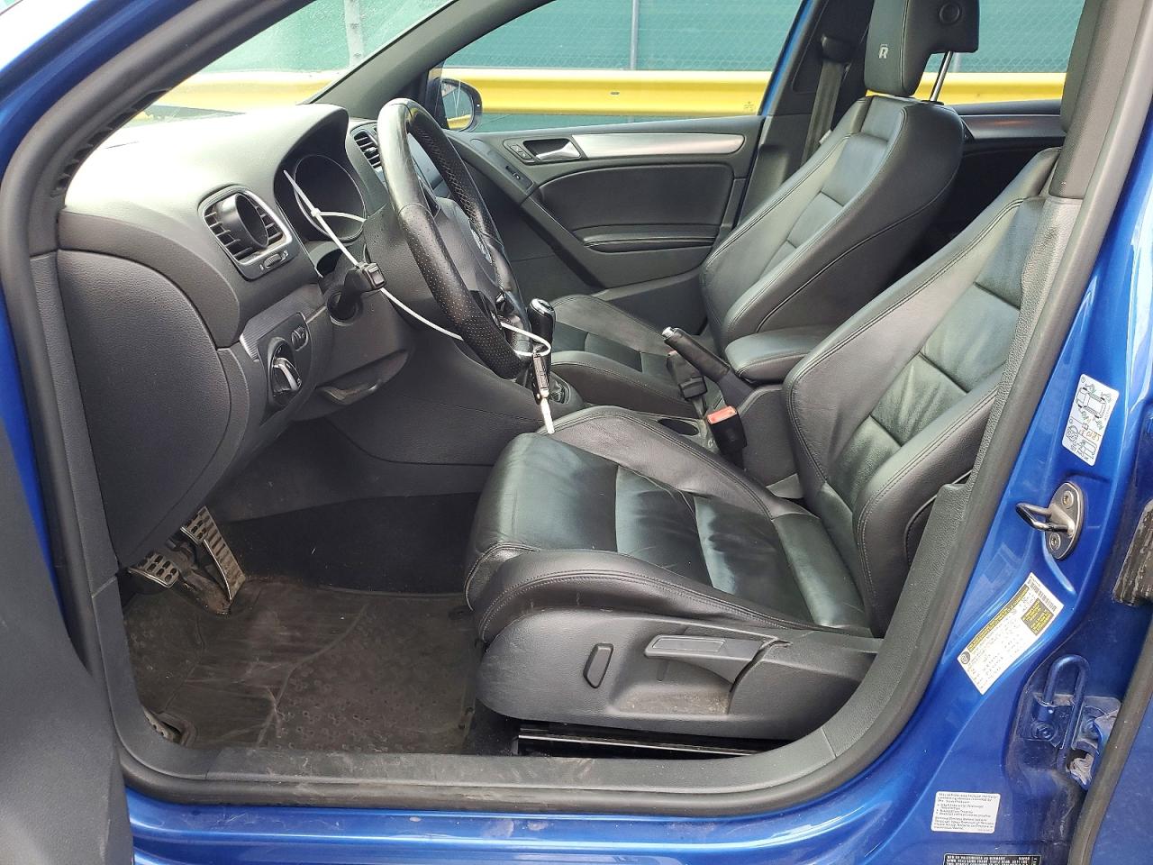 2012 Volkswagen Golf R Blue vin: WVWPF7AJ0CW282395