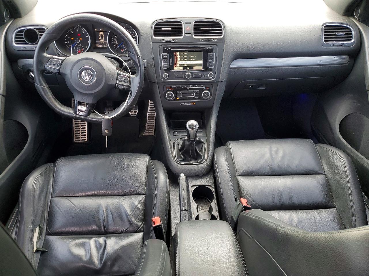 2012 Volkswagen Golf R Blue vin: WVWPF7AJ0CW282395