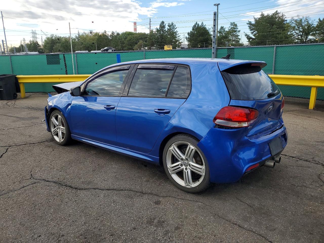 2012 Volkswagen Golf R Blue vin: WVWPF7AJ0CW282395