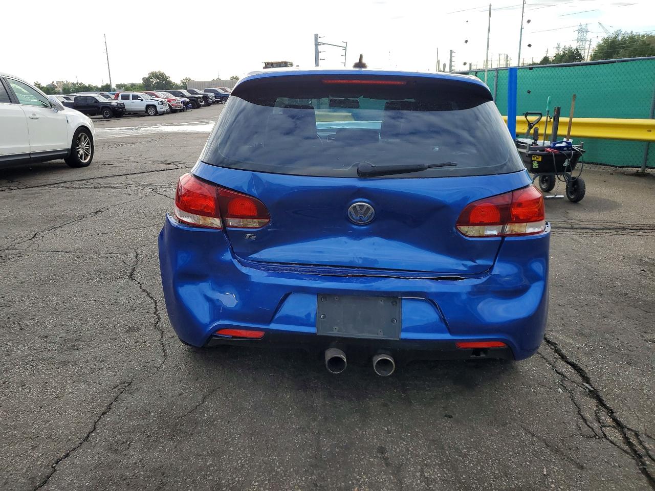 2012 Volkswagen Golf R Blue vin: WVWPF7AJ0CW282395