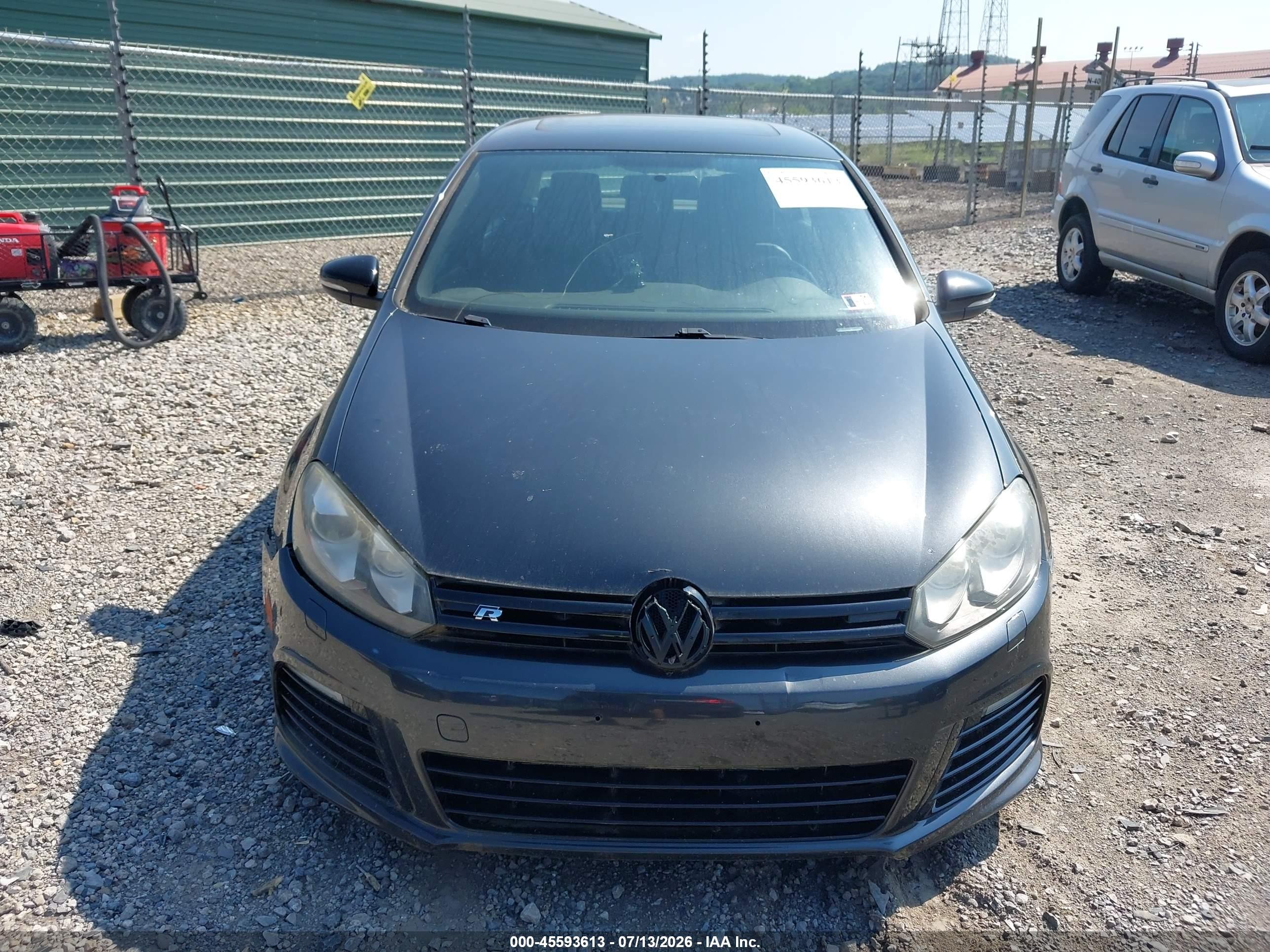 2013 Volkswagen Golf R 4-door Gray vin: WVWPF7AJ0DW023486
