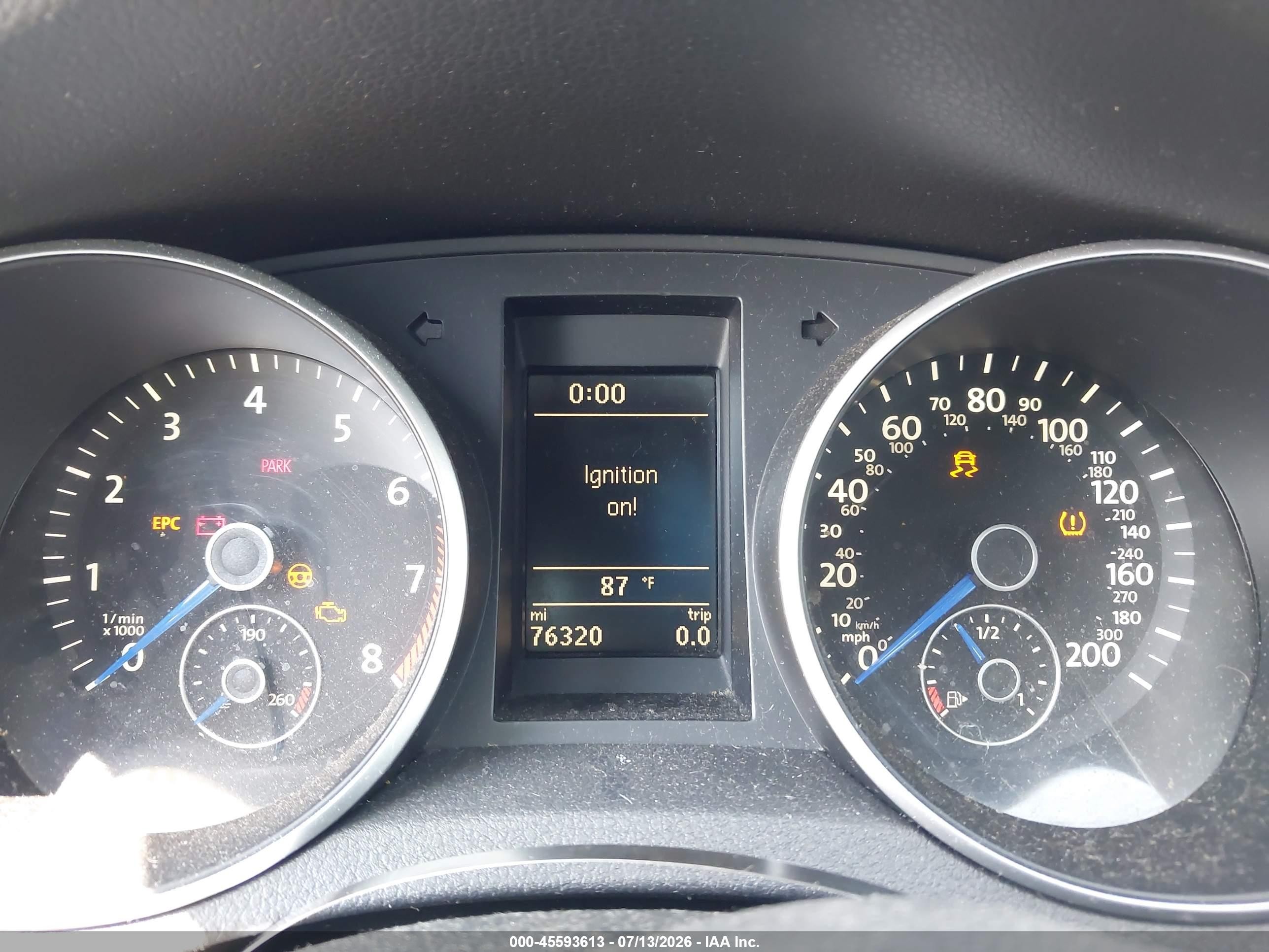 2013 Volkswagen Golf R 4-door Gray vin: WVWPF7AJ0DW023486
