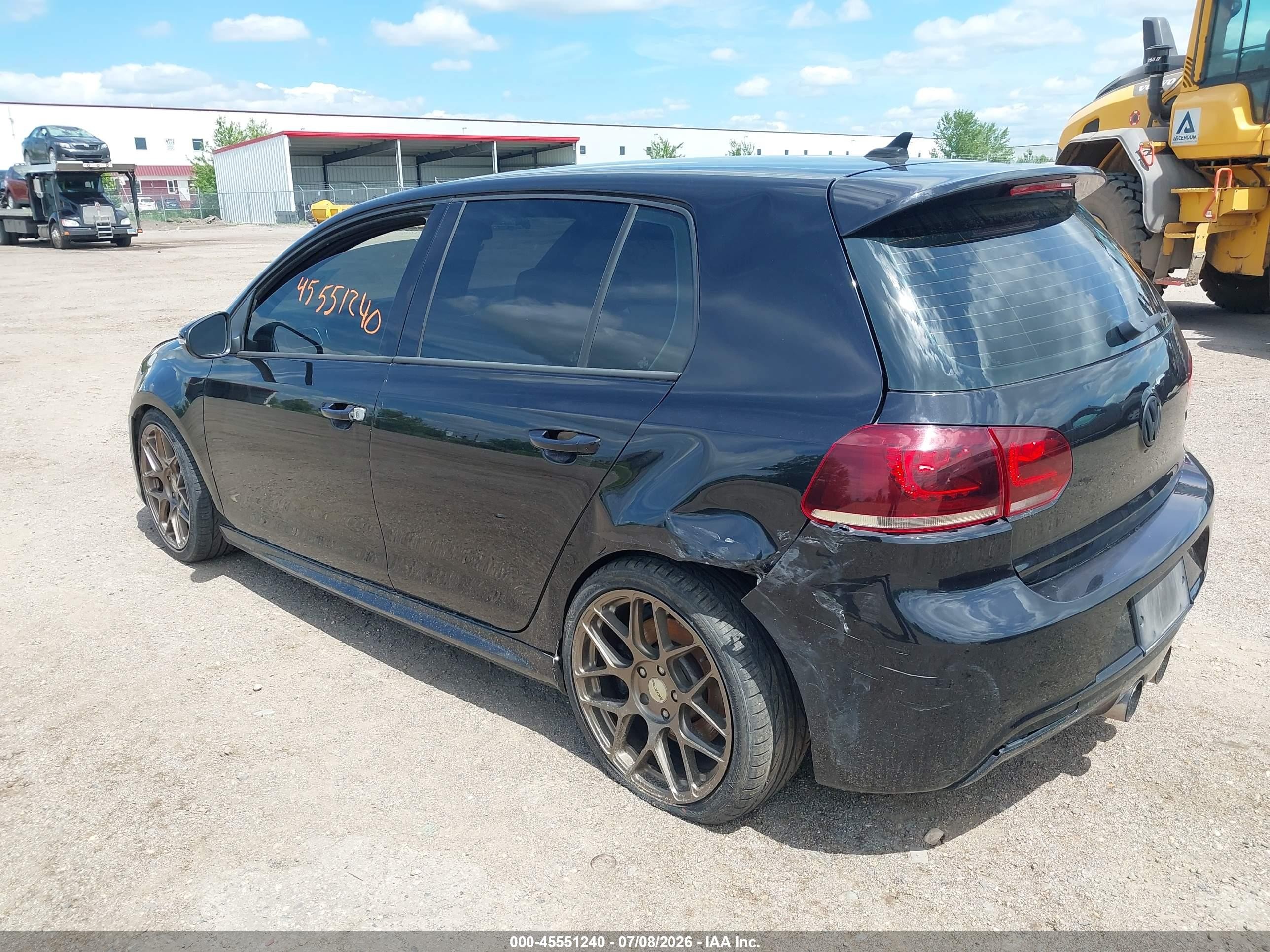 2013 Volkswagen Golf R 4-door Black vin: WVWPF7AJ0DW075121