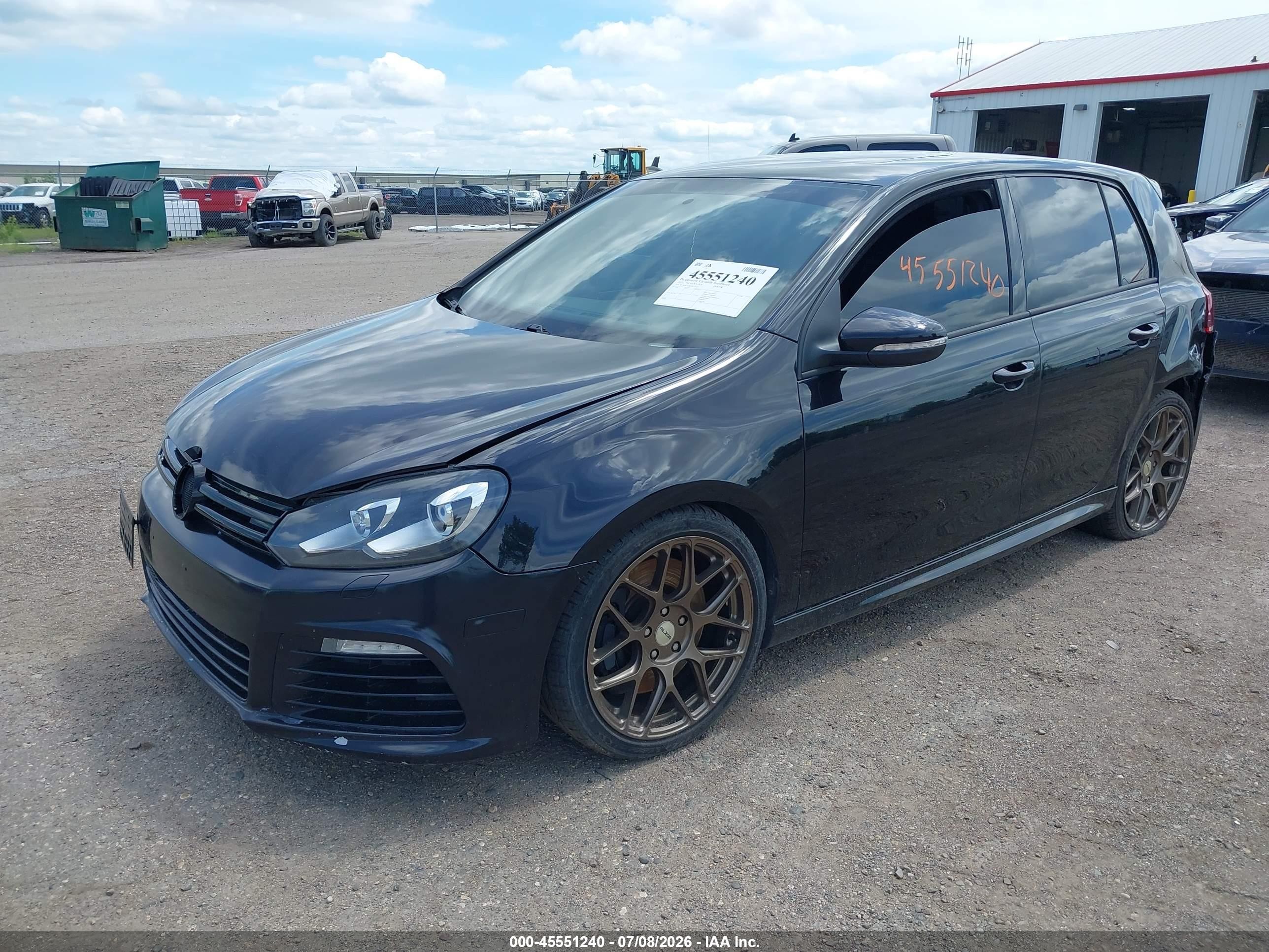 2013 Volkswagen Golf R 4-door Black vin: WVWPF7AJ0DW075121
