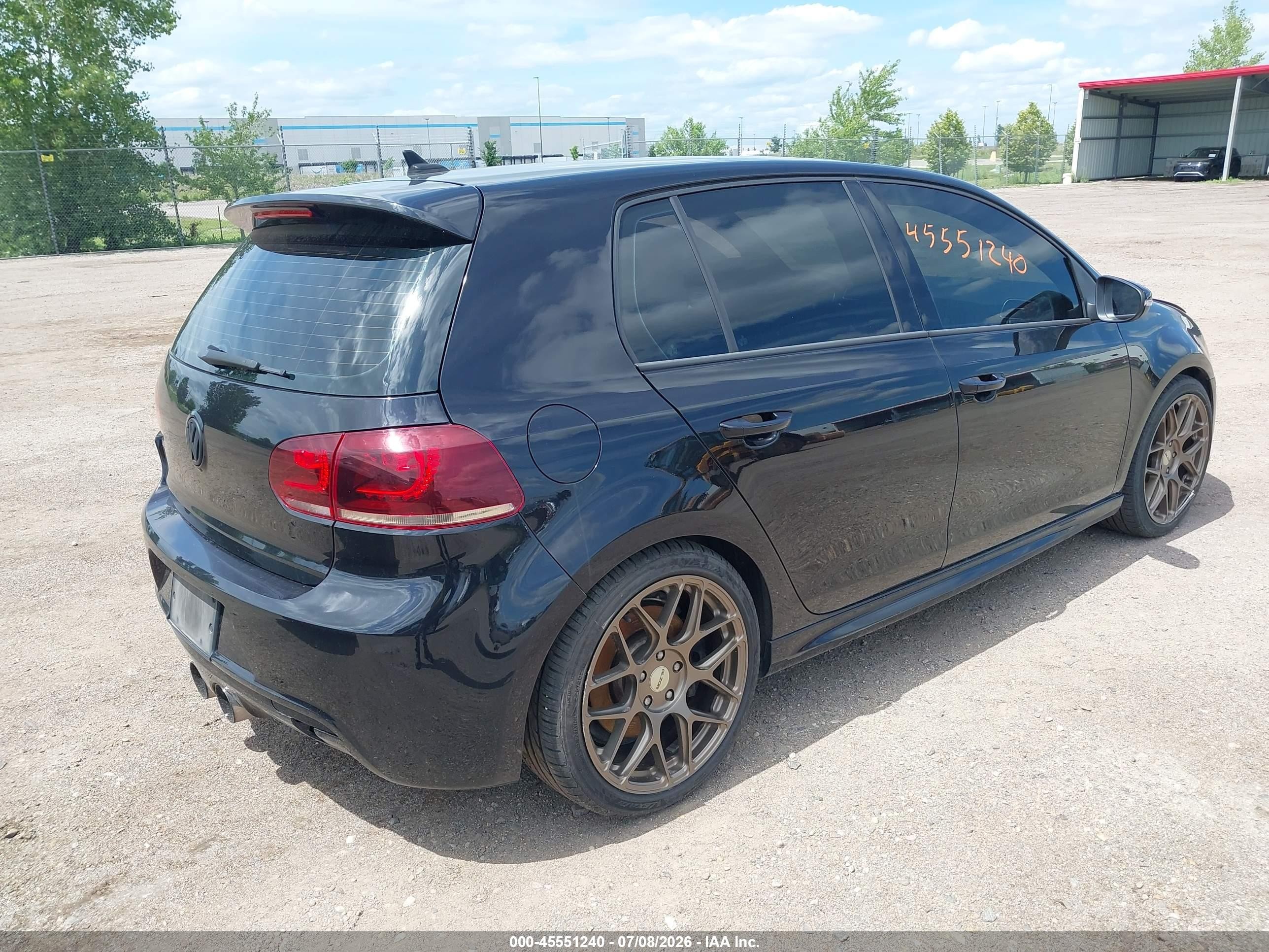 2013 Volkswagen Golf R 4-door Black vin: WVWPF7AJ0DW075121