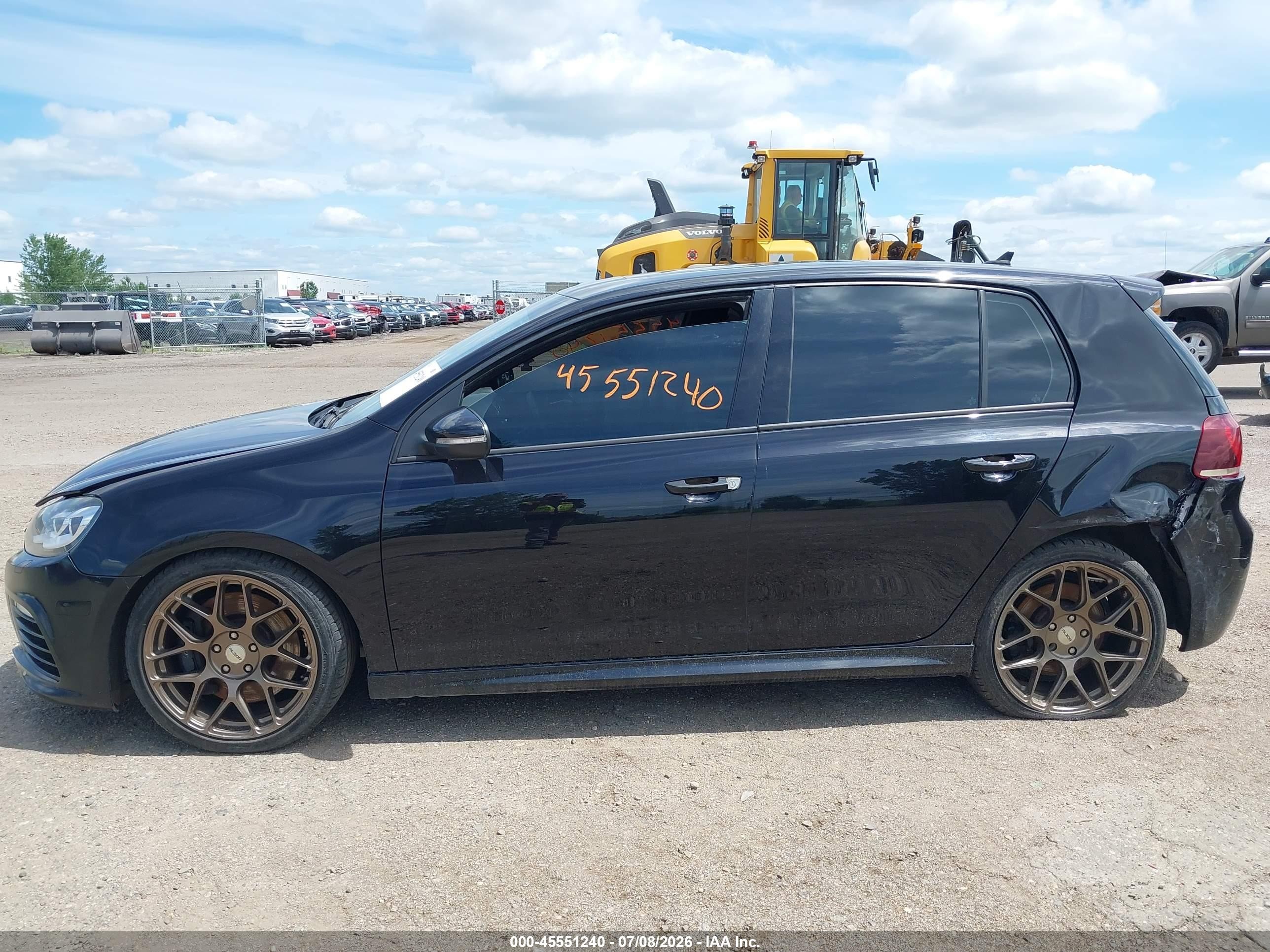 2013 Volkswagen Golf R 4-door Black vin: WVWPF7AJ0DW075121