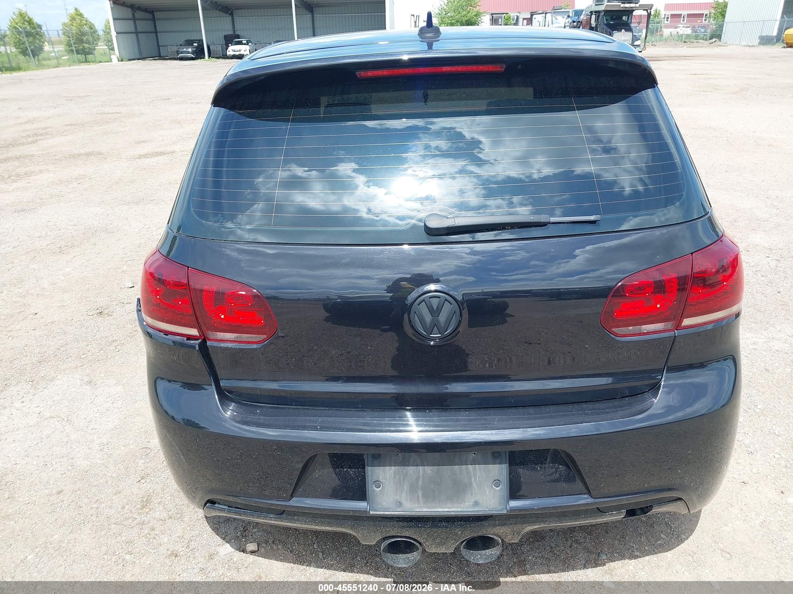 2013 Volkswagen Golf R 4-door Black vin: WVWPF7AJ0DW075121
