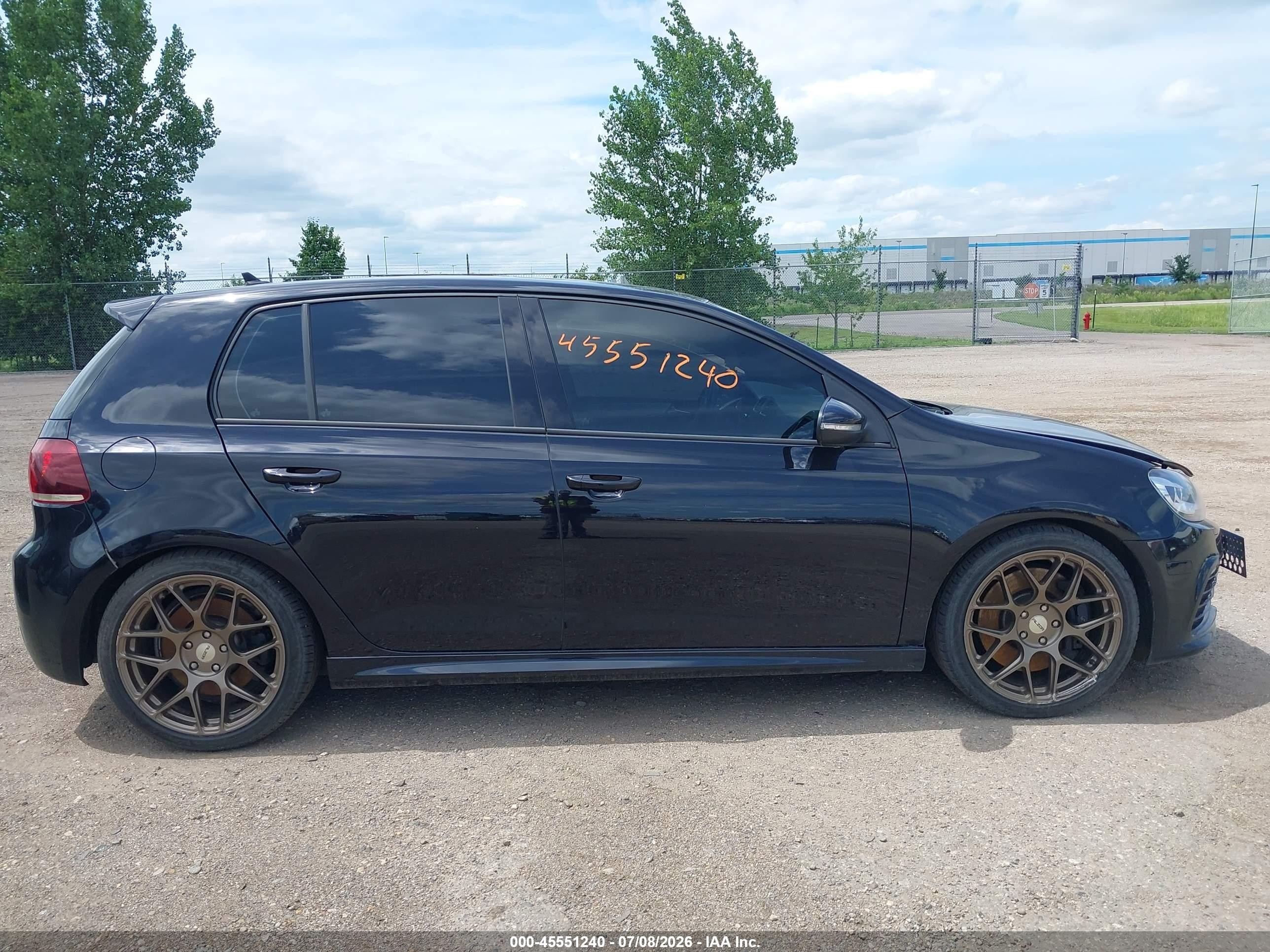 2013 Volkswagen Golf R 4-door Black vin: WVWPF7AJ0DW075121
