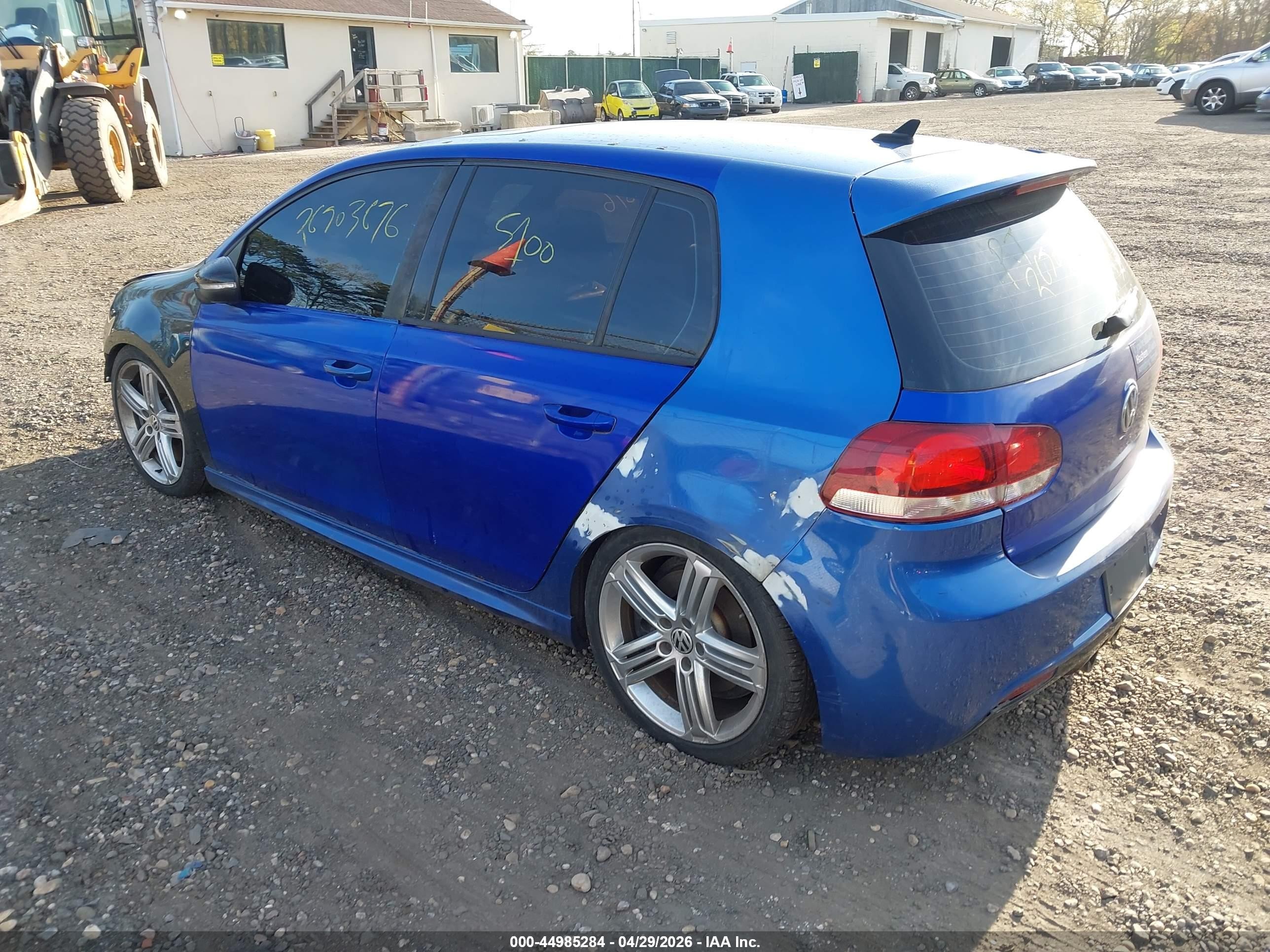 2012 Volkswagen Golf R 4-door Blue vin: WVWPF7AJ1CW334424