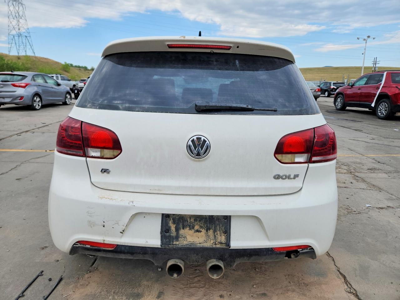 2013 Volkswagen Golf R White vin: WVWPF7AJ1DW119045