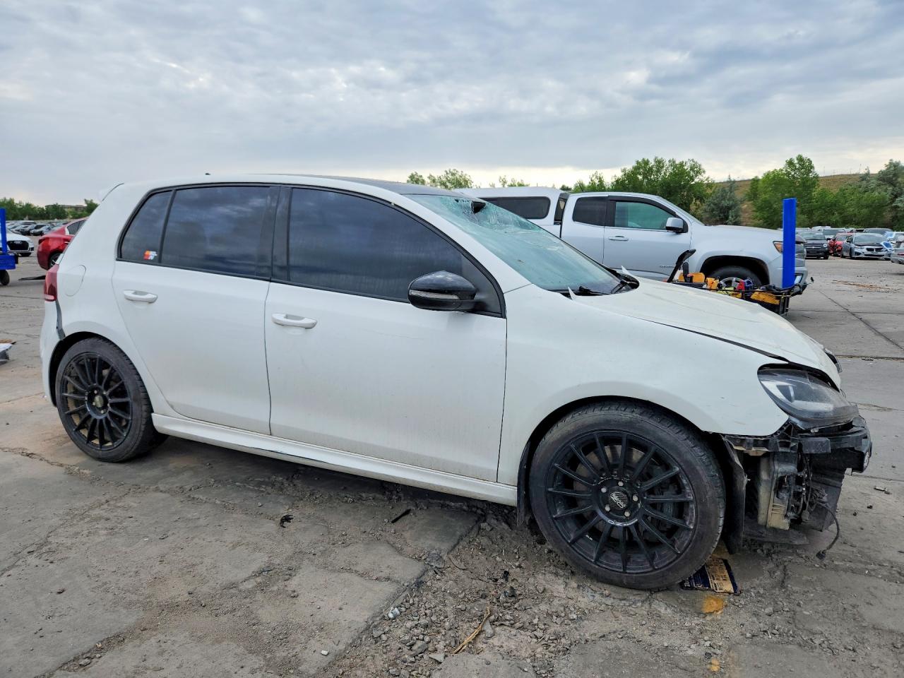 2013 Volkswagen Golf R White vin: WVWPF7AJ1DW119045