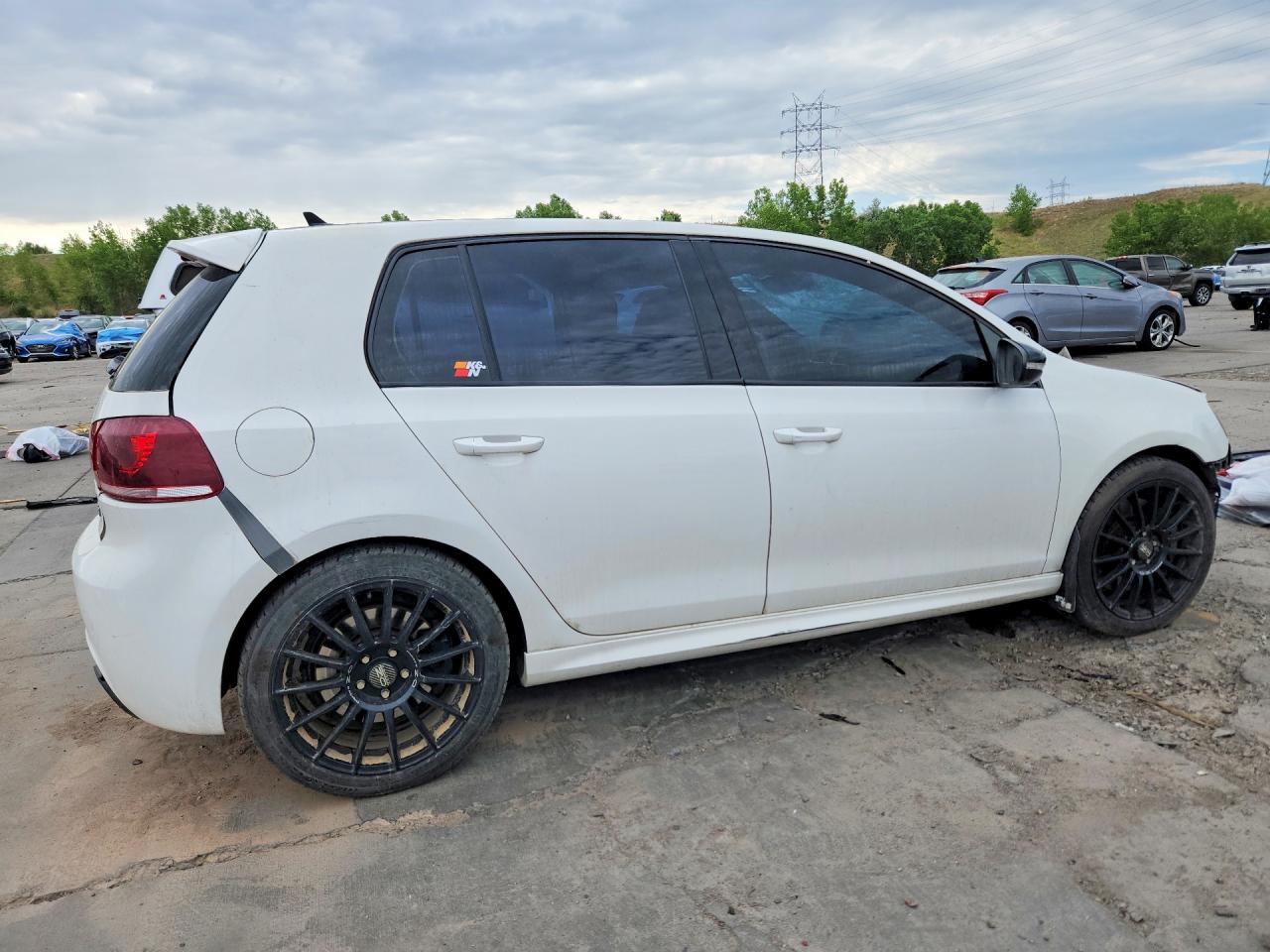 2013 Volkswagen Golf R White vin: WVWPF7AJ1DW119045