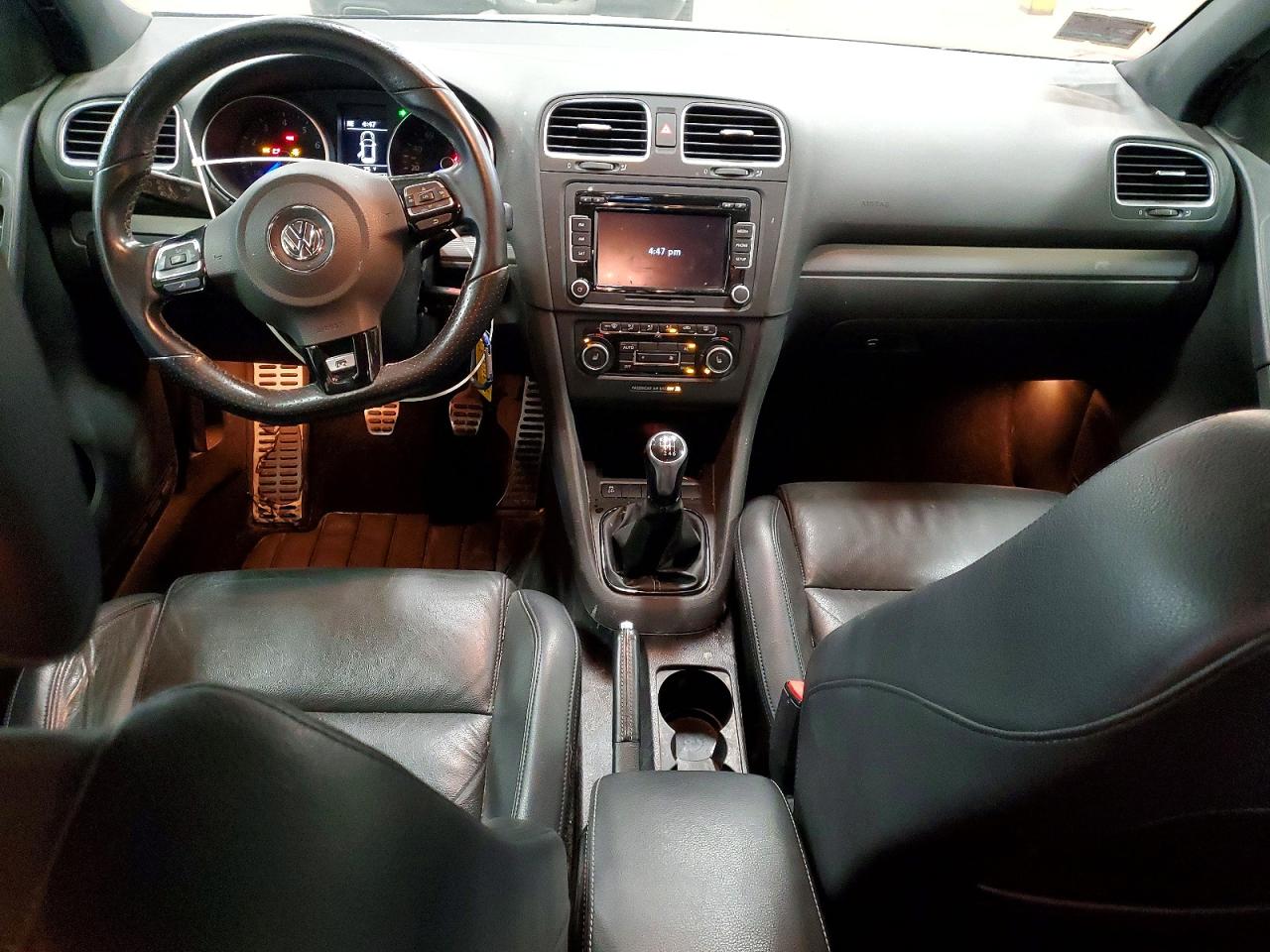 2012 Volkswagen Golf R Black vin: WVWPF7AJ6CW192104