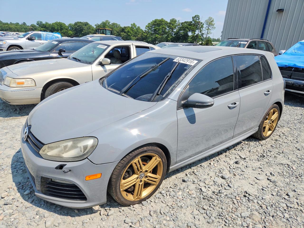 2012 Volkswagen Golf R Gray vin: WVWPF7AJ8CW209212