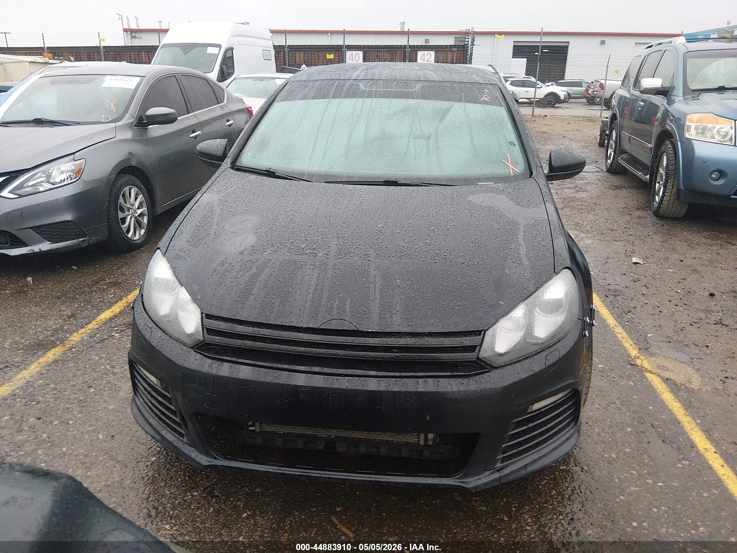 2013 Volkswagen Golf R 4-door Black vin: WVWPF7AJ8DW075061