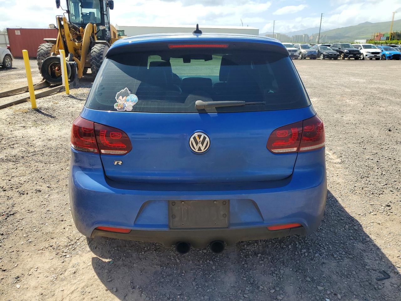 2013 Volkswagen Golf R Blue vin: WVWPF7AJ8DW117681
