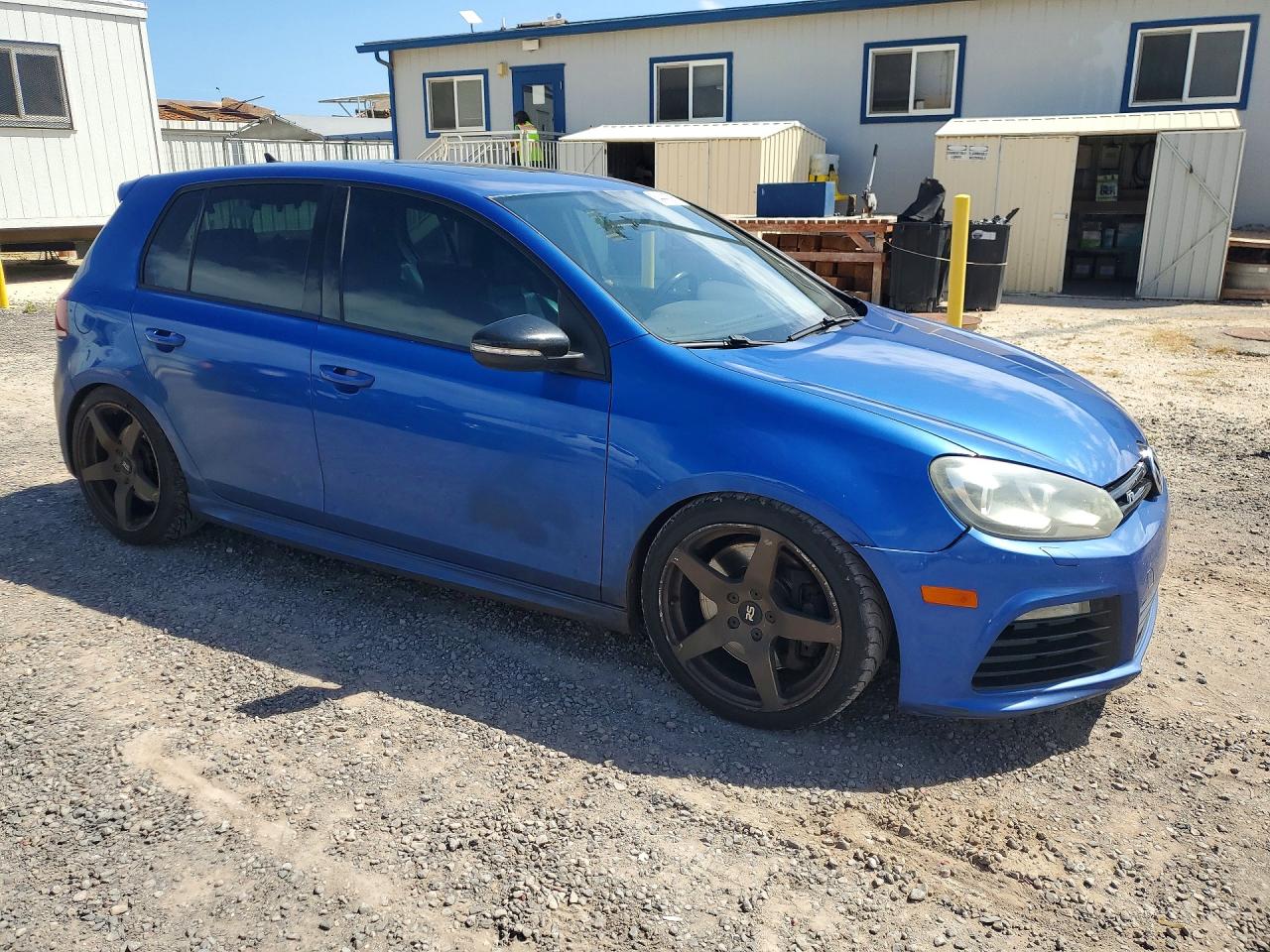 2013 Volkswagen Golf R Blue vin: WVWPF7AJ8DW117681
