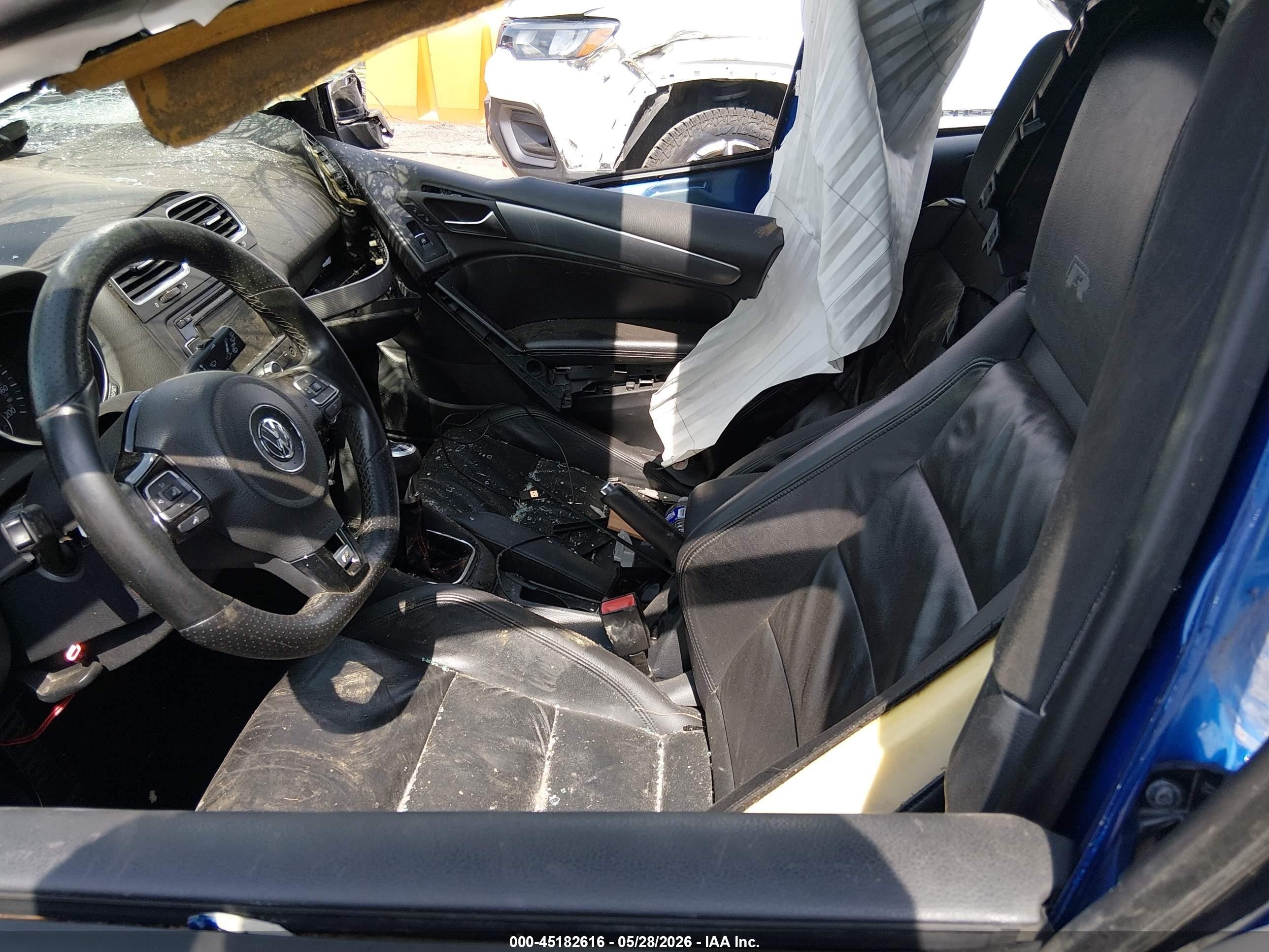 2012 Volkswagen Golf R 4-door Blue vin: WVWPF7AJ9CW230053