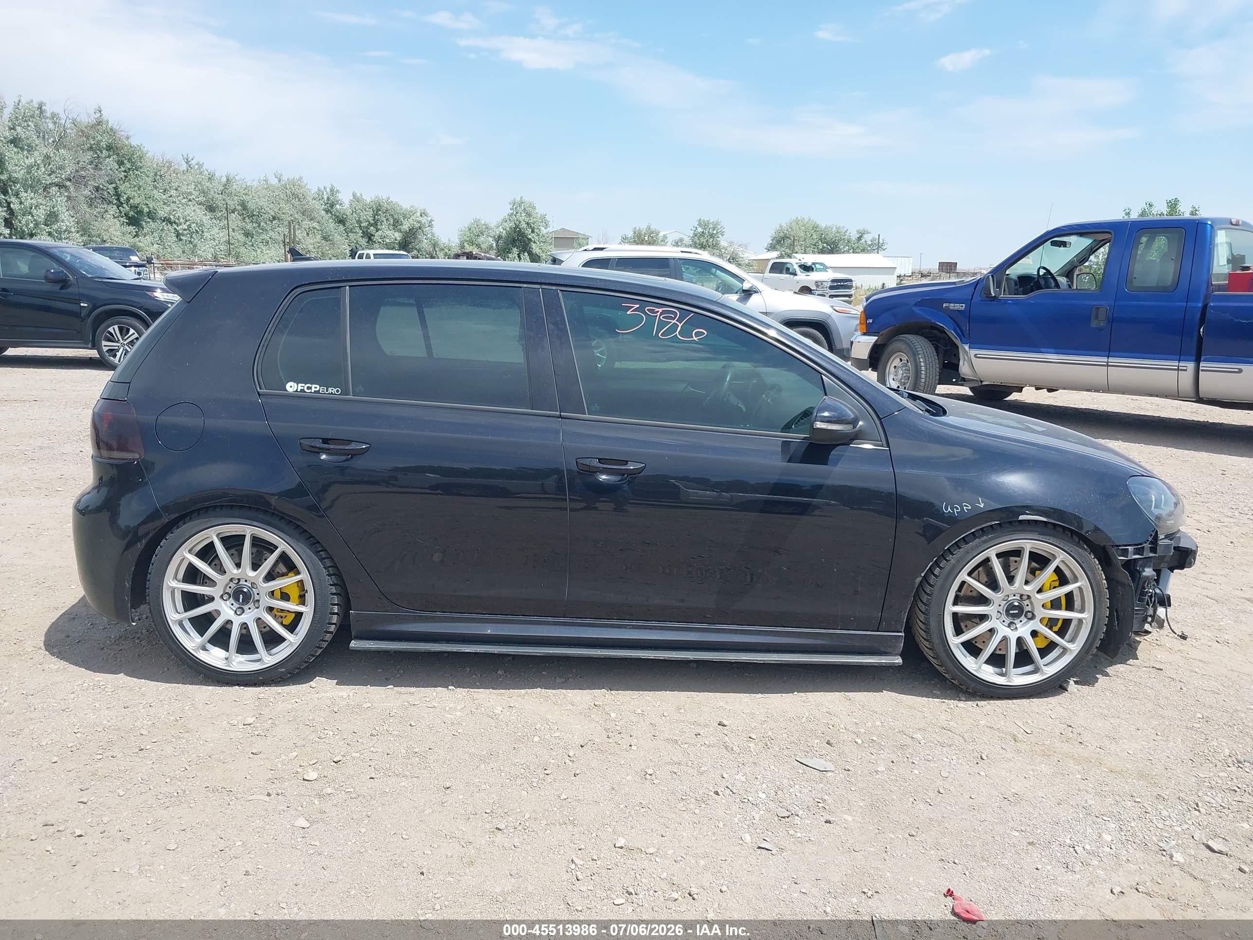 2013 Volkswagen Golf R 4-door Черный vin: WVWPF7AJ9DW063968
