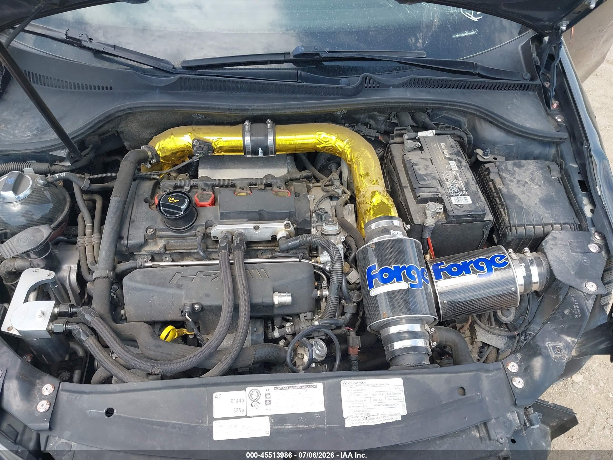 2013 Volkswagen Golf R 4-door Черный vin: WVWPF7AJ9DW063968