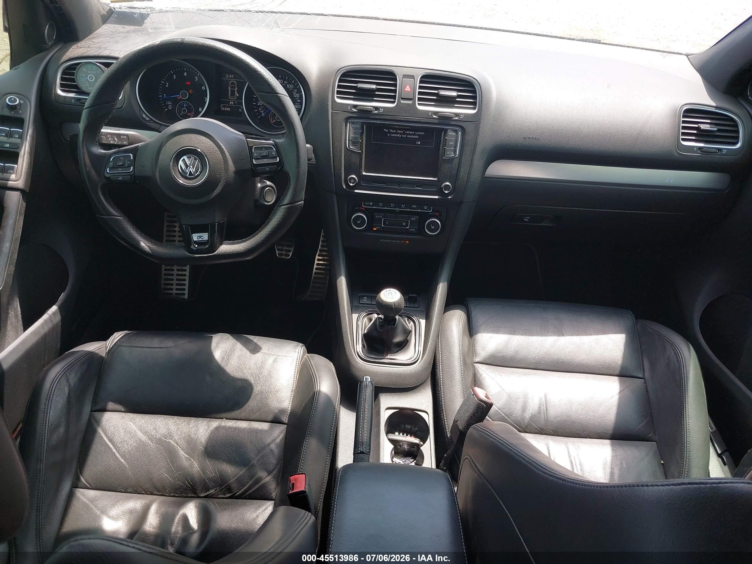 2013 Volkswagen Golf R 4-door Черный vin: WVWPF7AJ9DW063968
