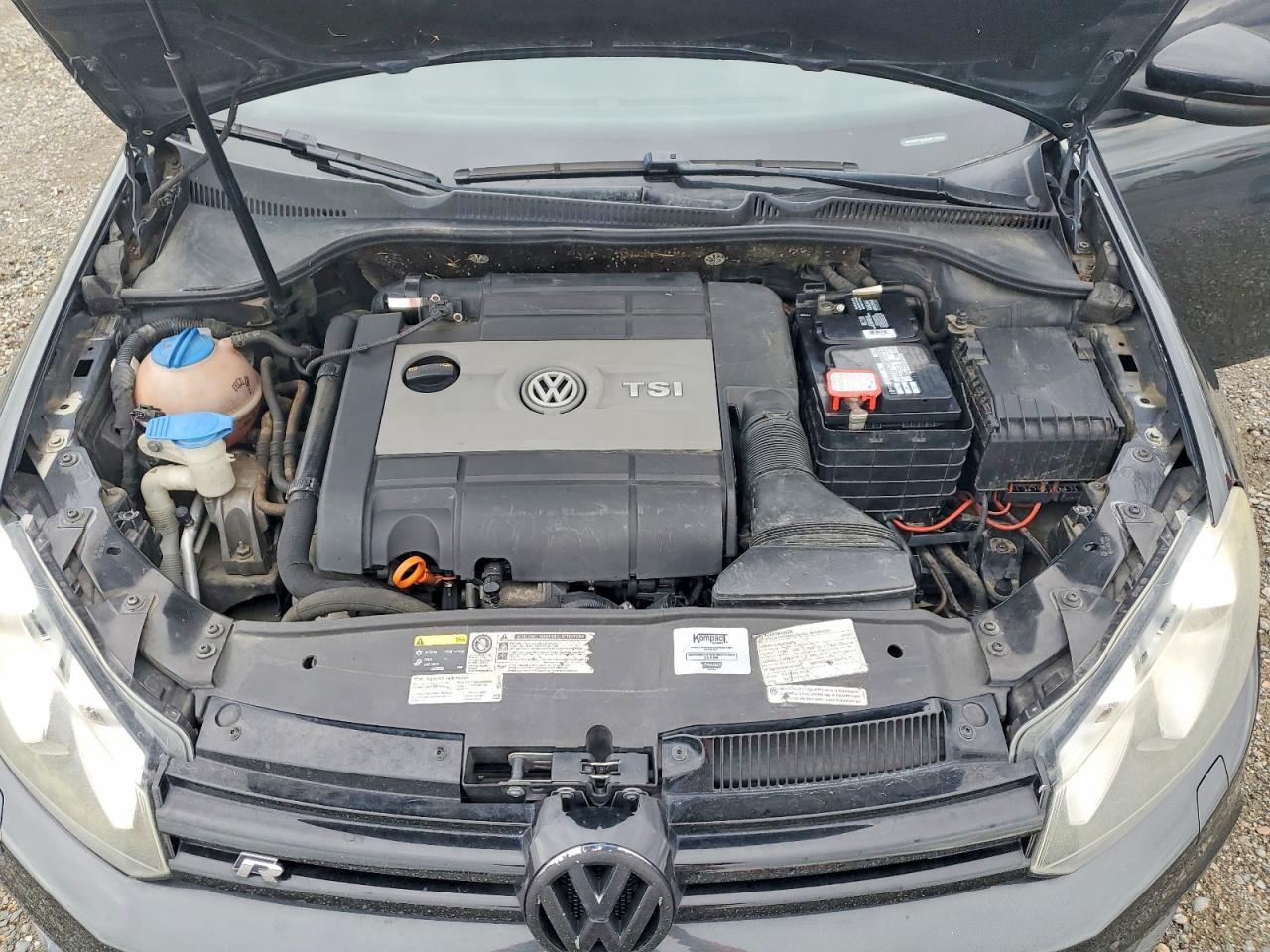 2013 Volkswagen Golf R Черный vin: WVWPF7AJ9DW116796