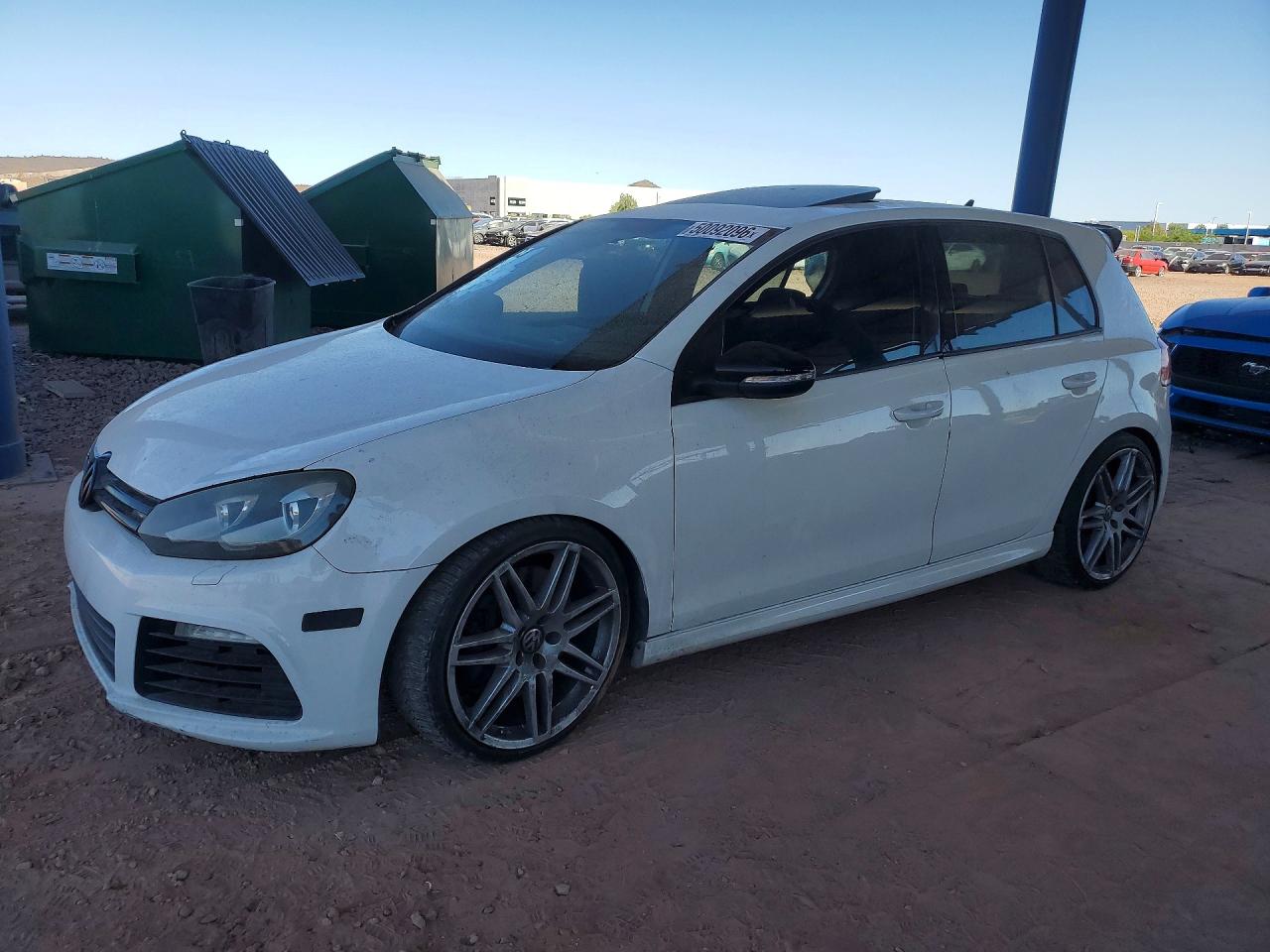2012 Volkswagen Golf R White vin: WVWPF7AJXCW310123