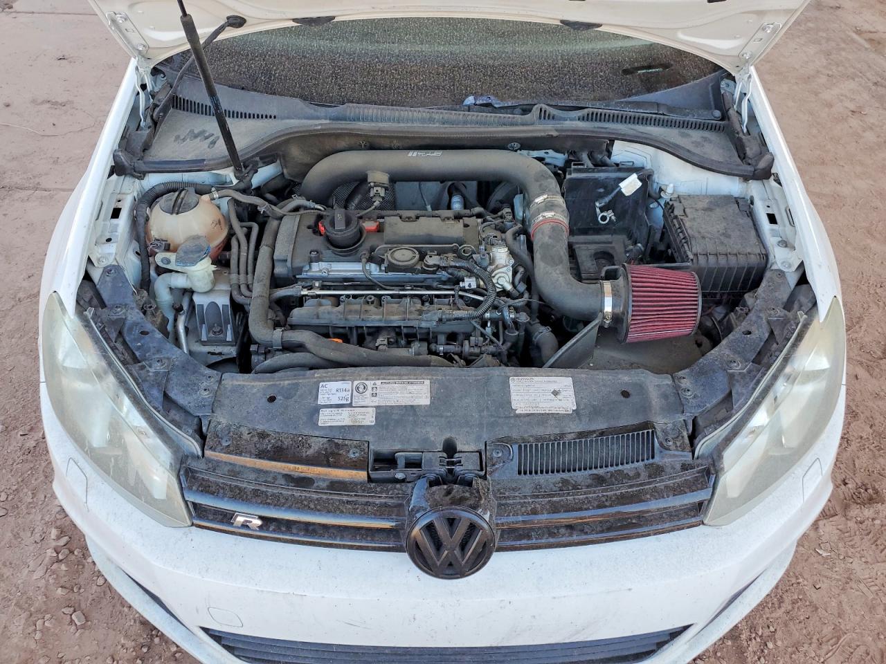 2012 Volkswagen Golf R White vin: WVWPF7AJXCW310123