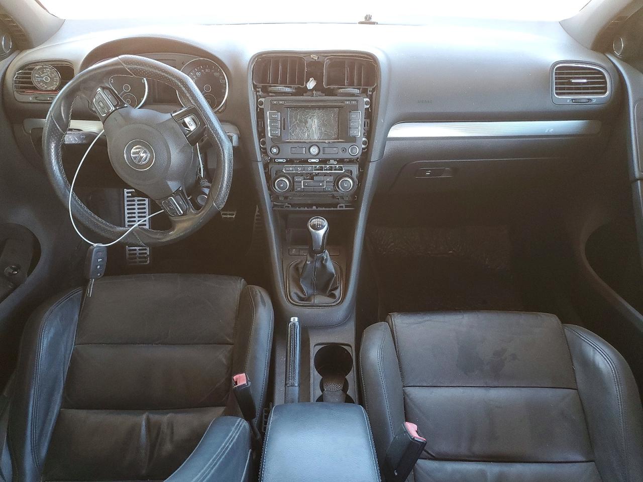 2012 Volkswagen Golf R White vin: WVWPF7AJXCW310123