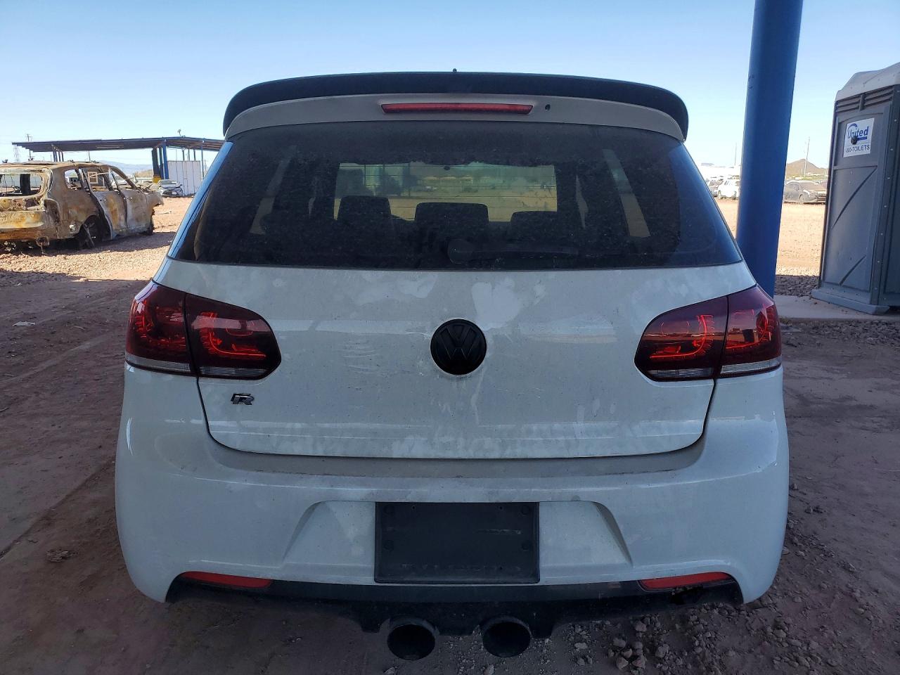 2012 Volkswagen Golf R White vin: WVWPF7AJXCW310123