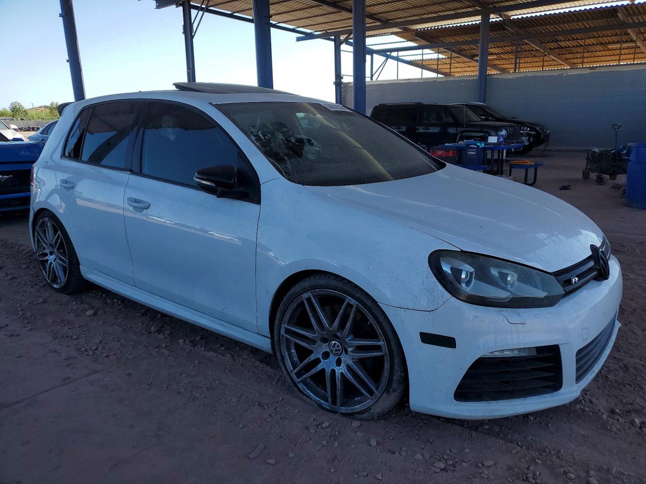2012 Volkswagen Golf R White vin: WVWPF7AJXCW310123