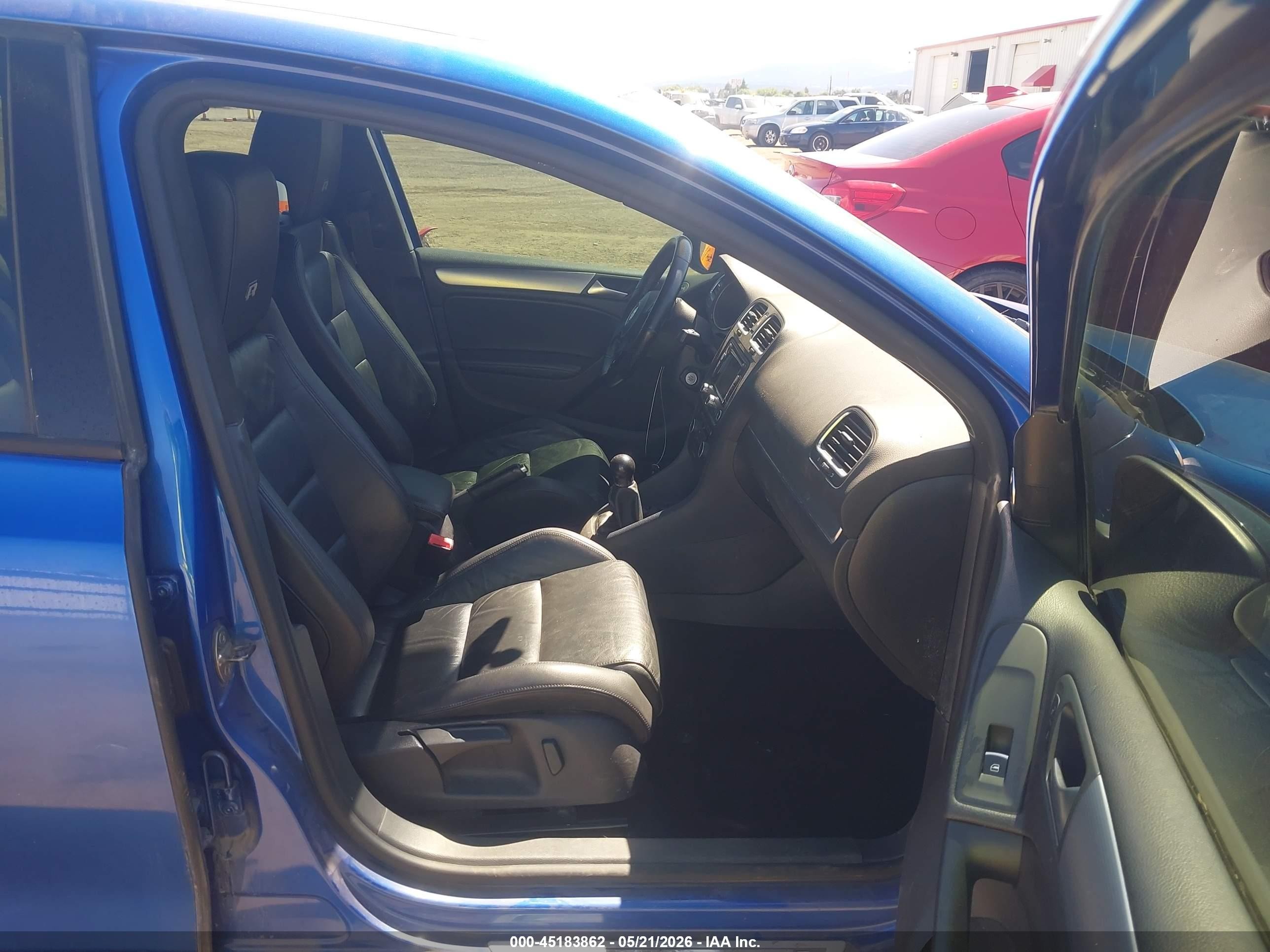 2012 Volkswagen Golf R 4-door Blue vin: WVWPF7AJXCW353330