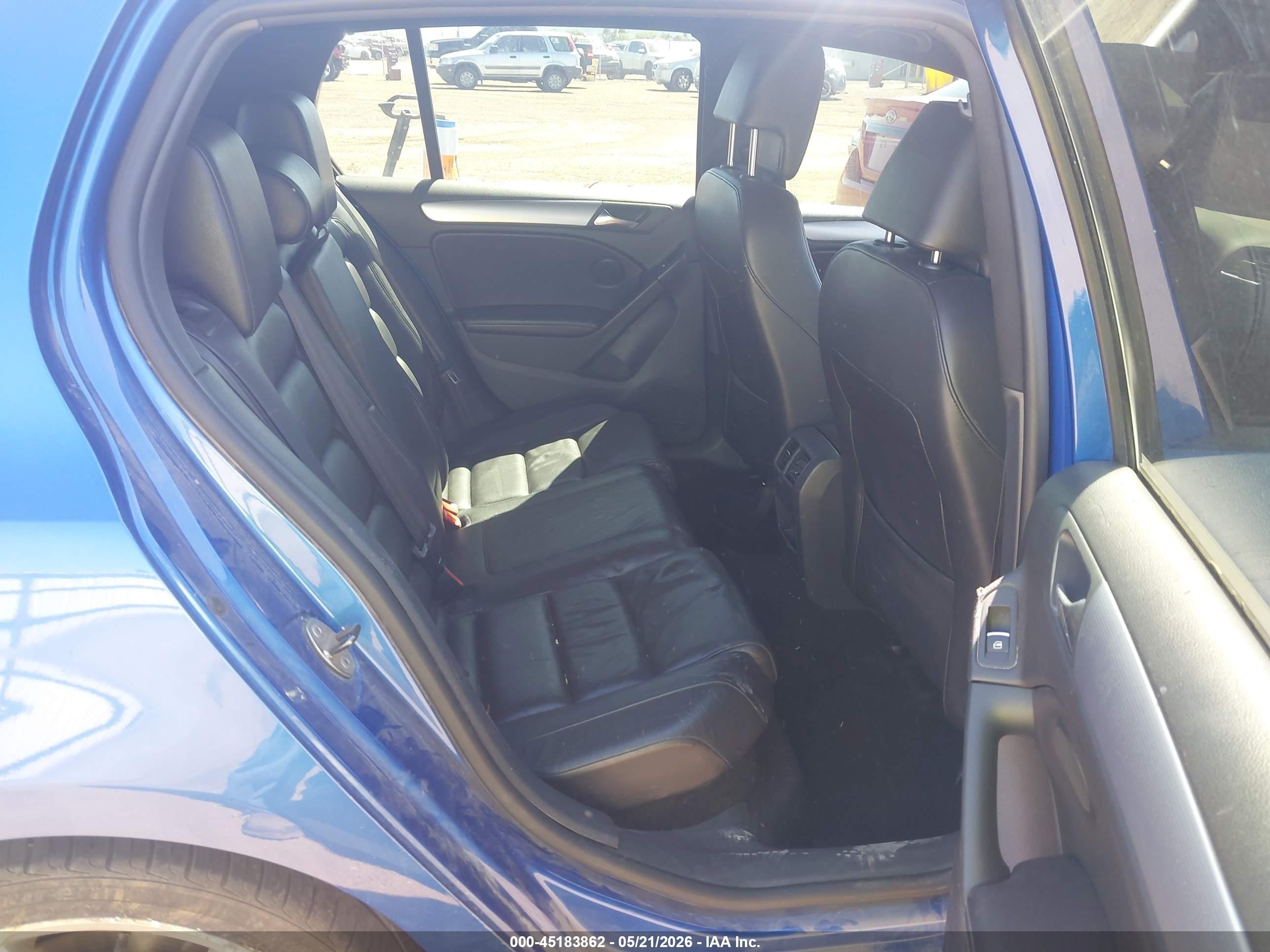 2012 Volkswagen Golf R 4-door Blue vin: WVWPF7AJXCW353330