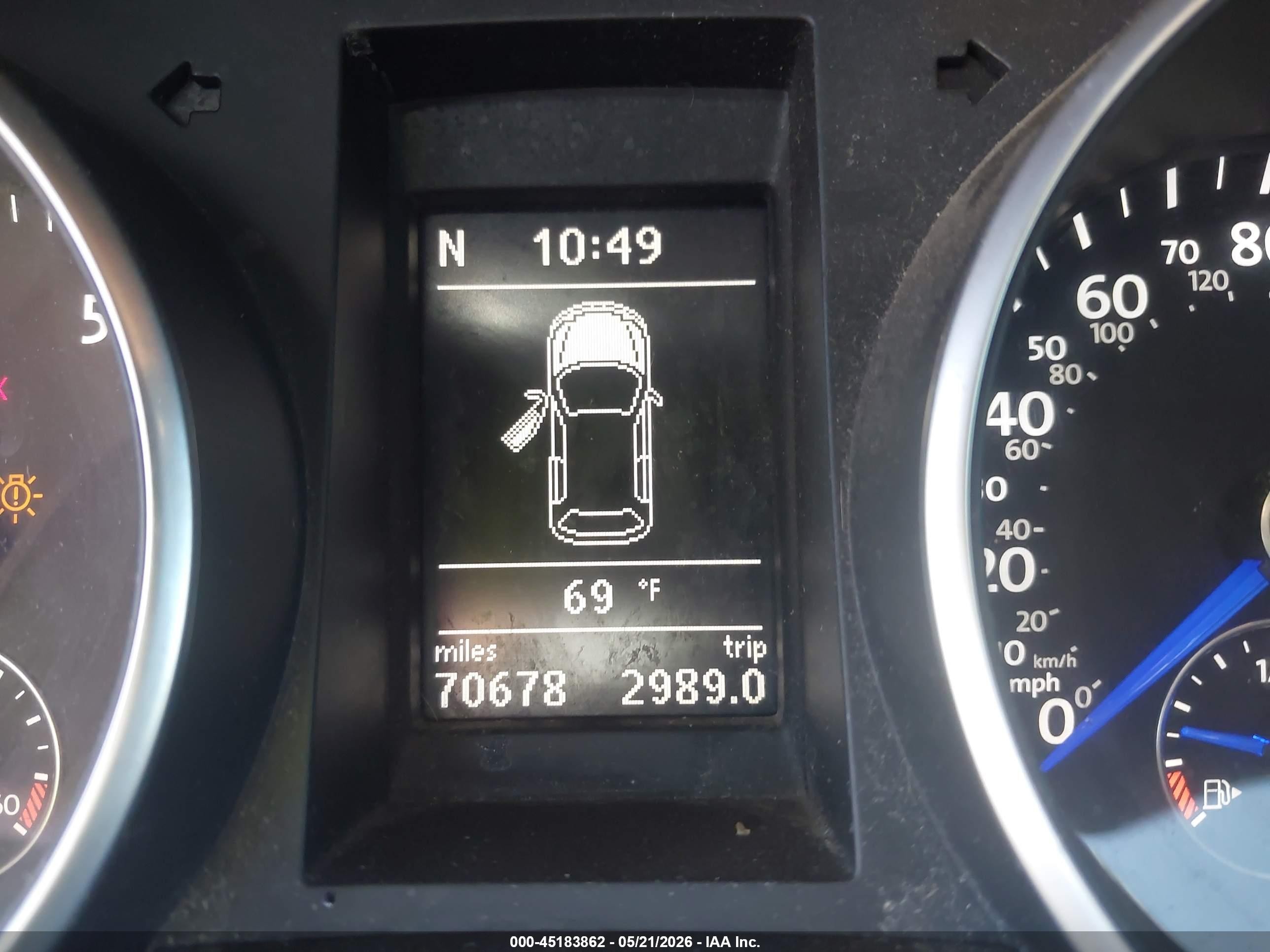 2012 Volkswagen Golf R 4-door Blue vin: WVWPF7AJXCW353330