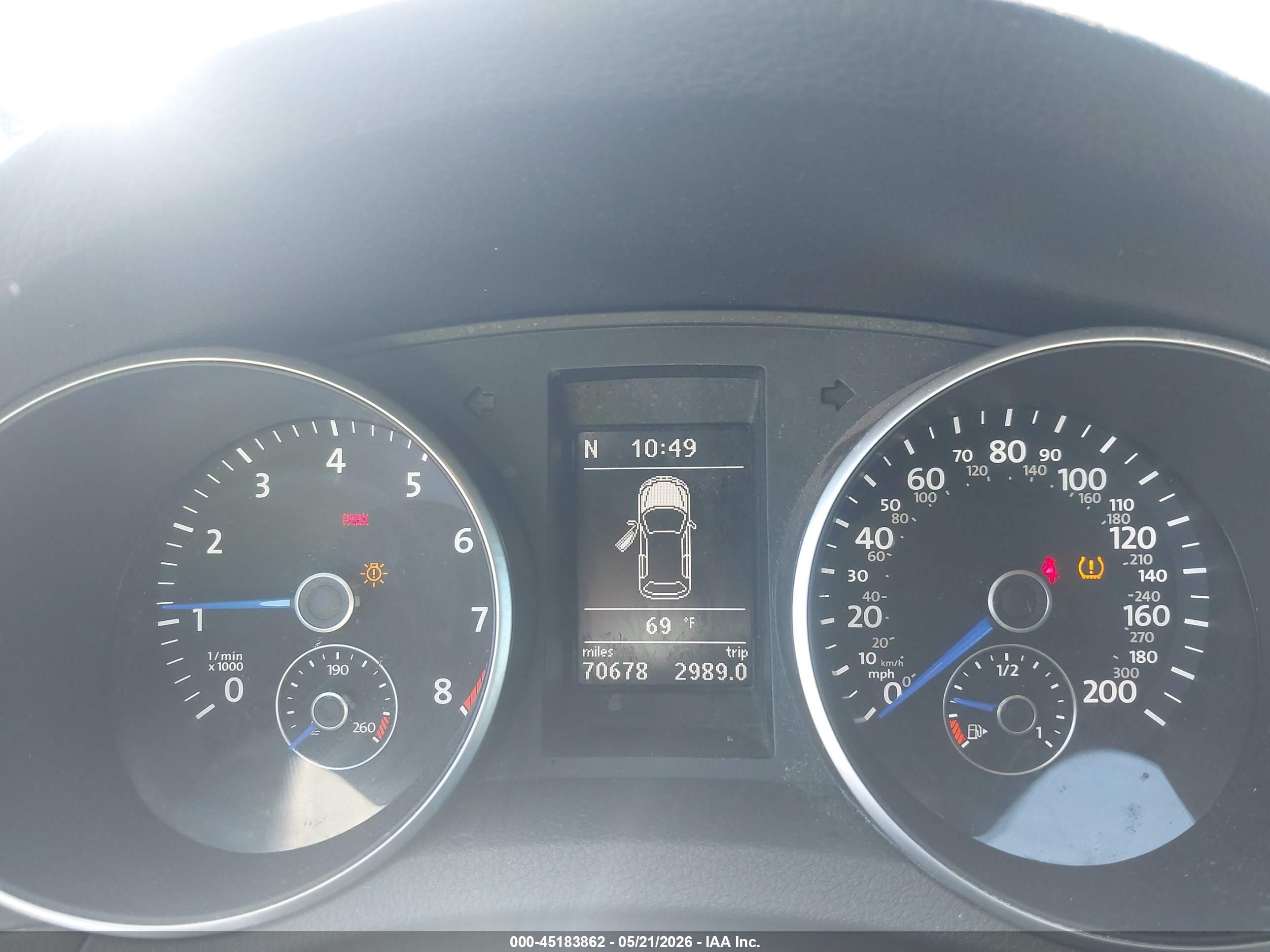 2012 Volkswagen Golf R 4-door Blue vin: WVWPF7AJXCW353330