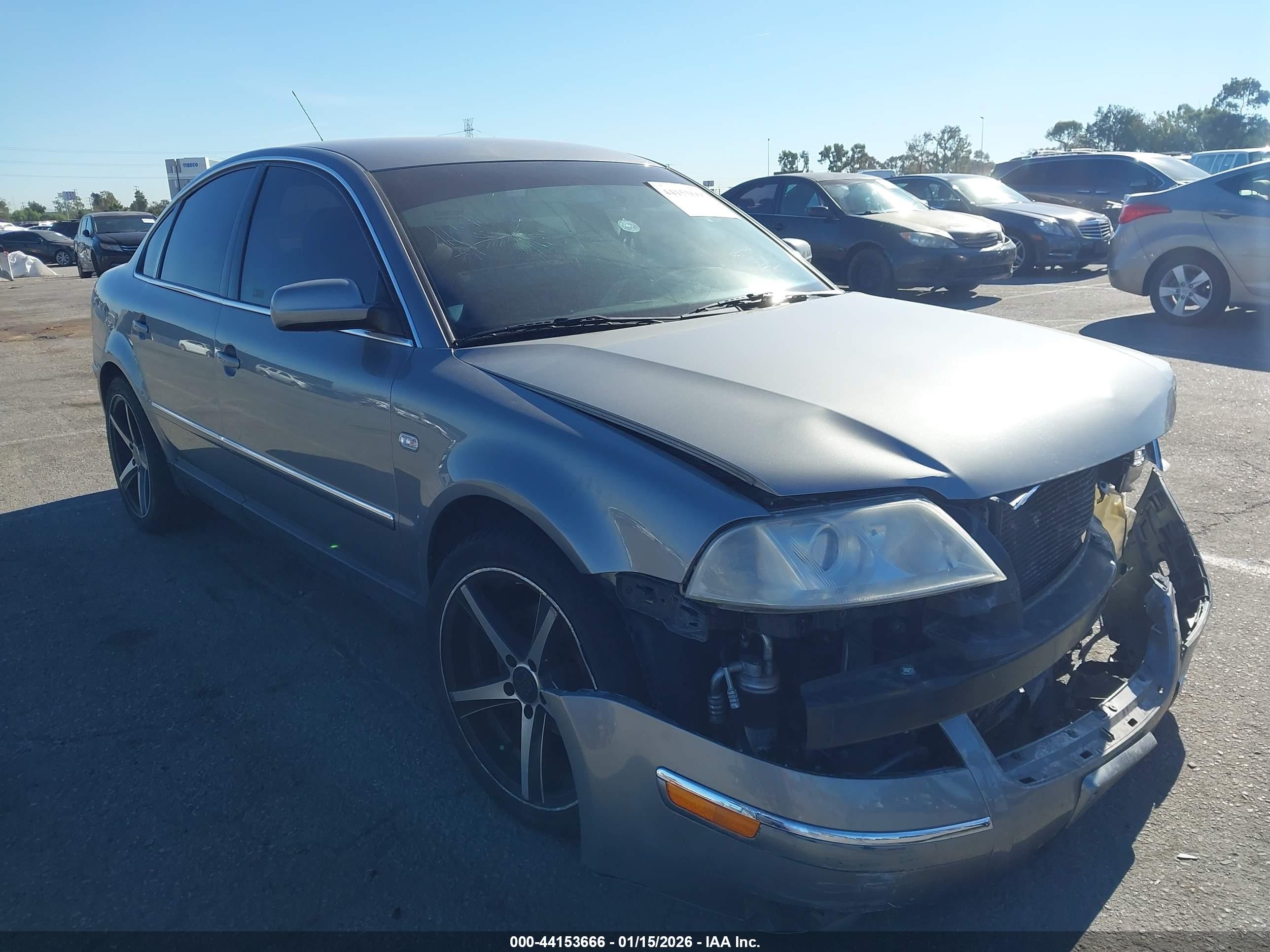 2001 Volkswagen Passat Gls V6 Gray vin: WVWPH63B01P094025