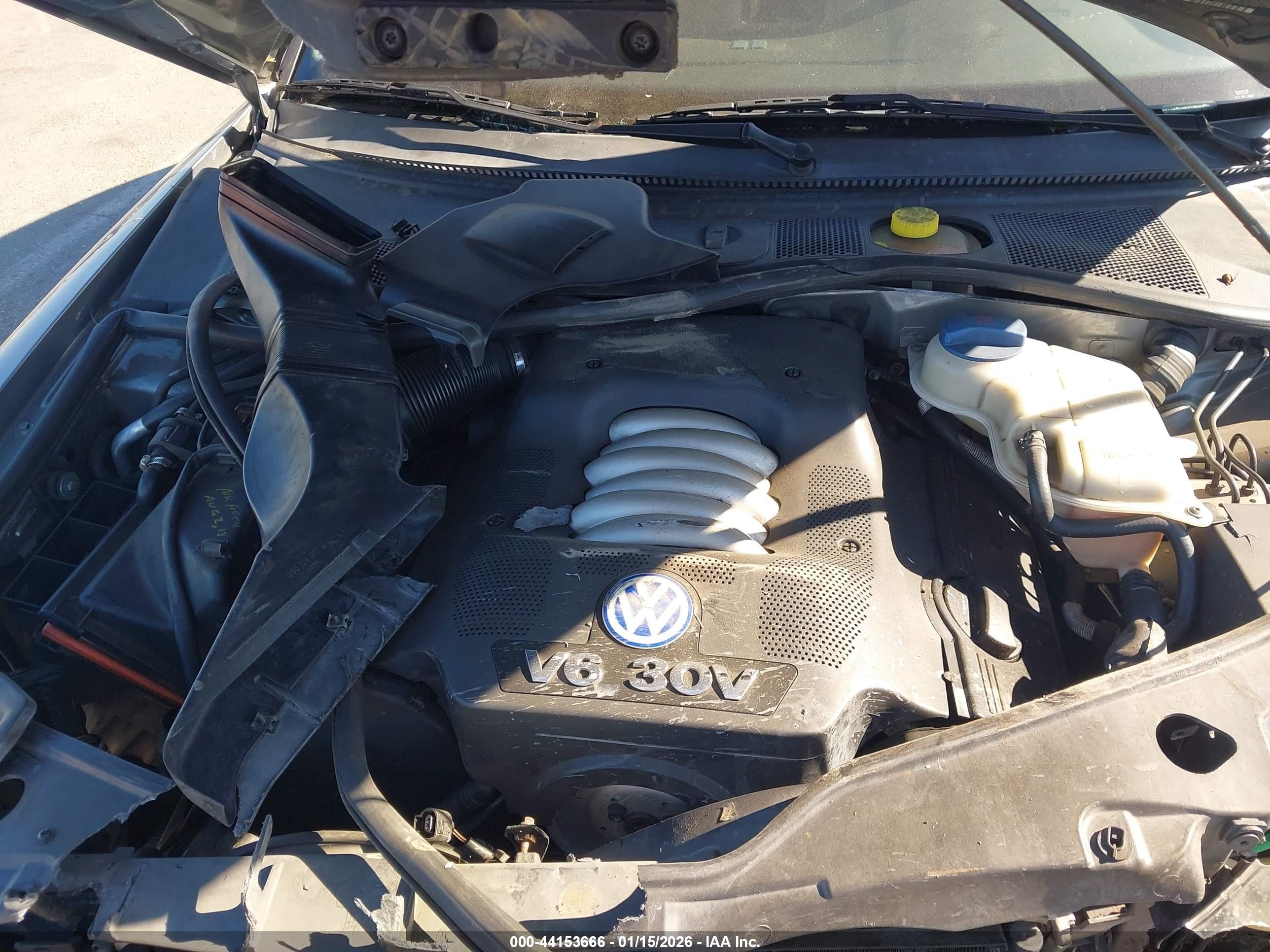 2001 Volkswagen Passat Gls V6 Gray vin: WVWPH63B01P094025