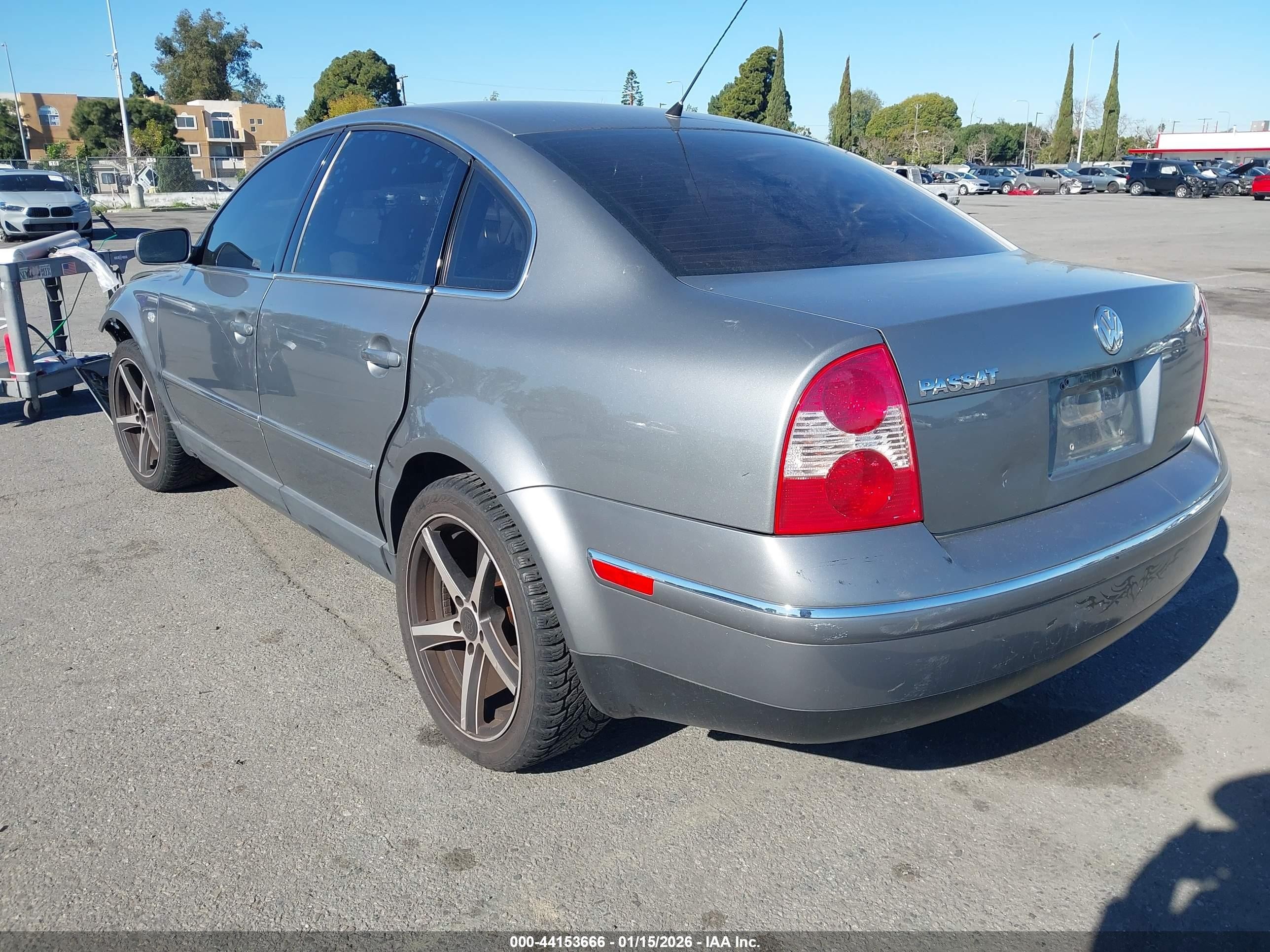 2001 Volkswagen Passat Gls V6 Gray vin: WVWPH63B01P094025
