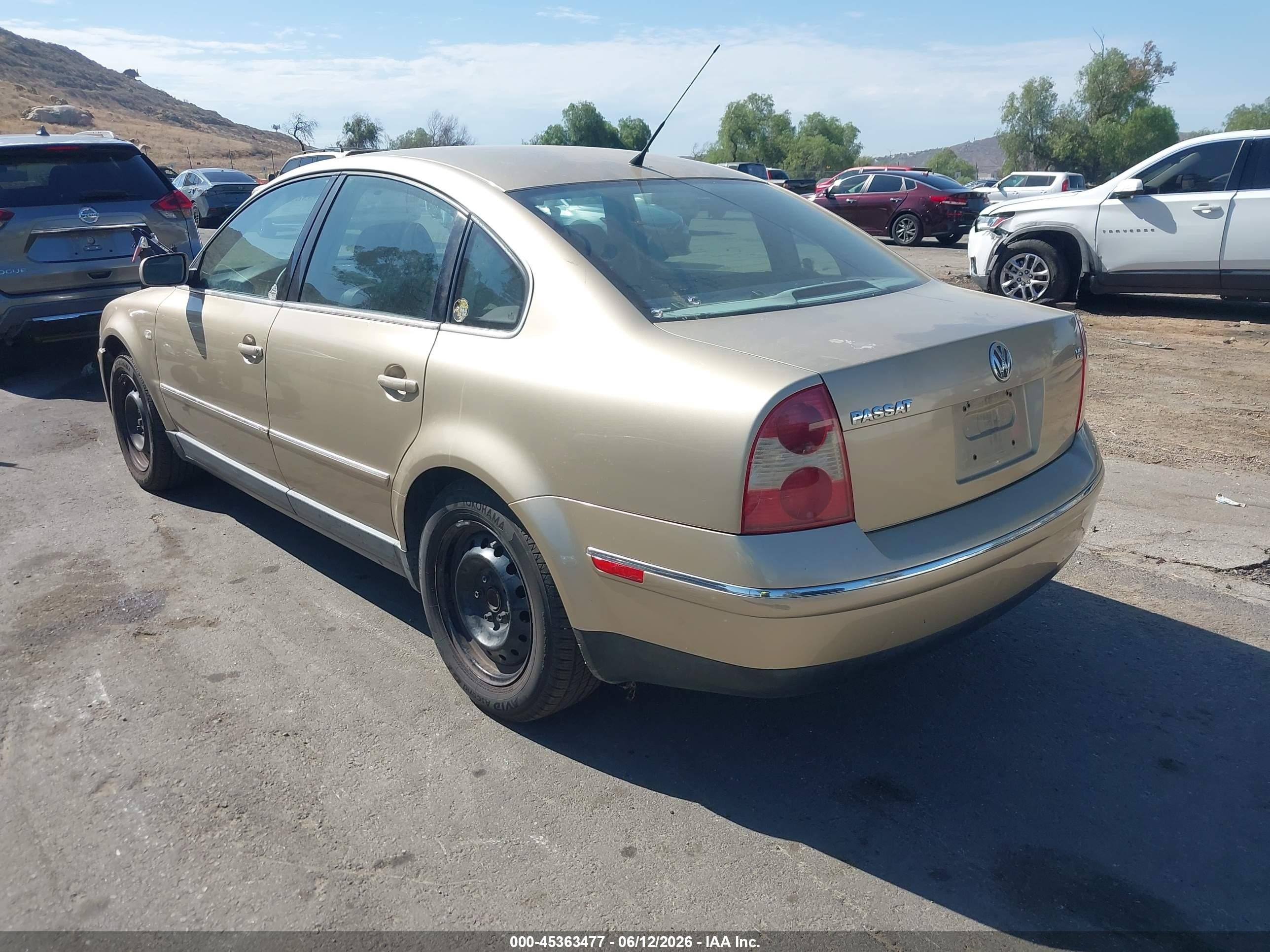 2001 Volkswagen Passat Gls V6 Champagne vin: WVWPH63B01P207147