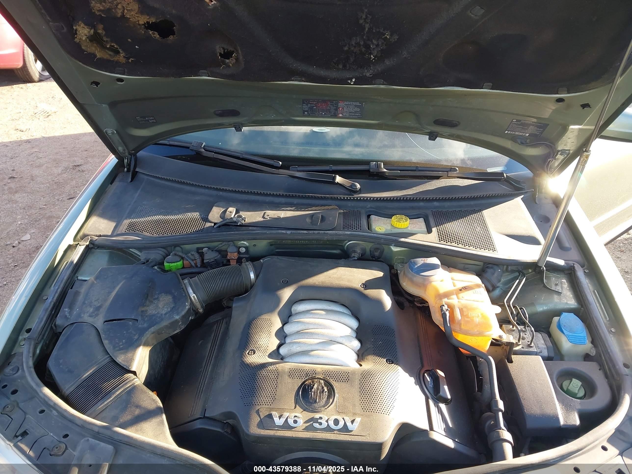 2002 Volkswagen Passat Gls V6 Green vin: WVWPH63B92P353807
