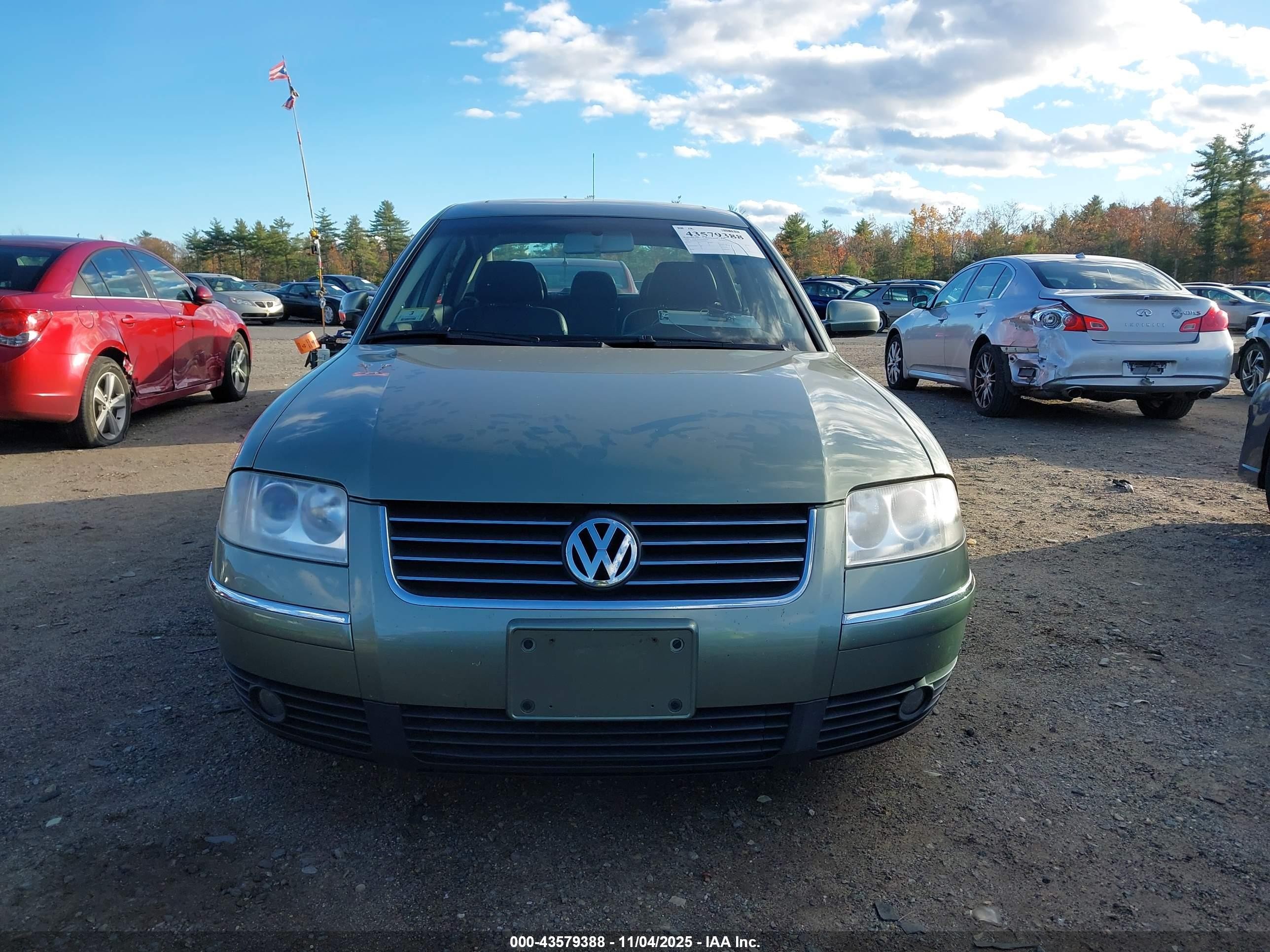2002 Volkswagen Passat Gls V6 Green vin: WVWPH63B92P353807