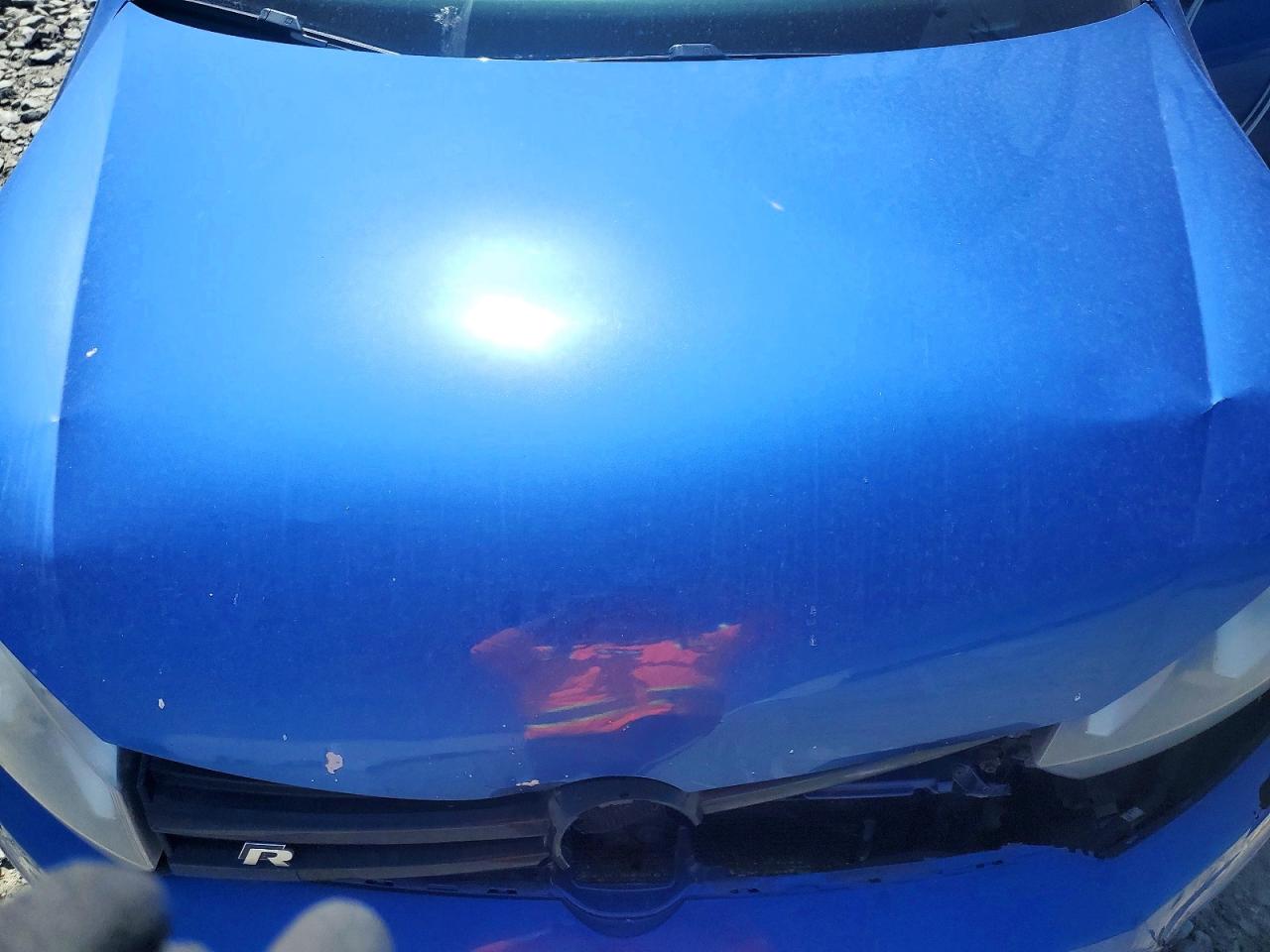 2012 Volkswagen Golf R Blue vin: WVWRF7AJ3CW315379