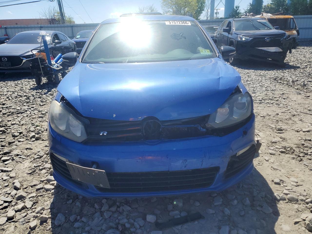2012 Volkswagen Golf R Blue vin: WVWRF7AJ3CW315379
