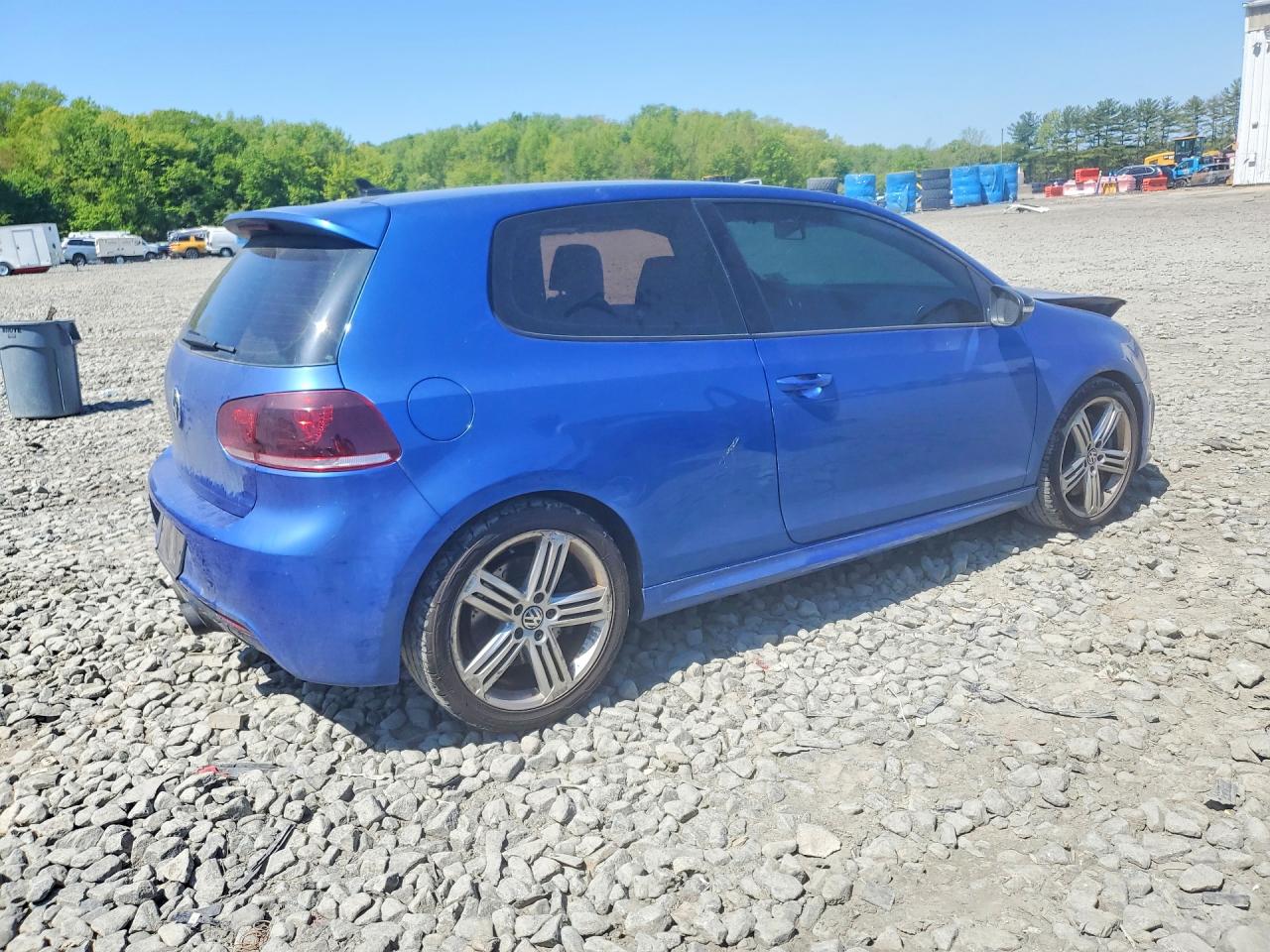 2012 Volkswagen Golf R Blue vin: WVWRF7AJ3CW315379