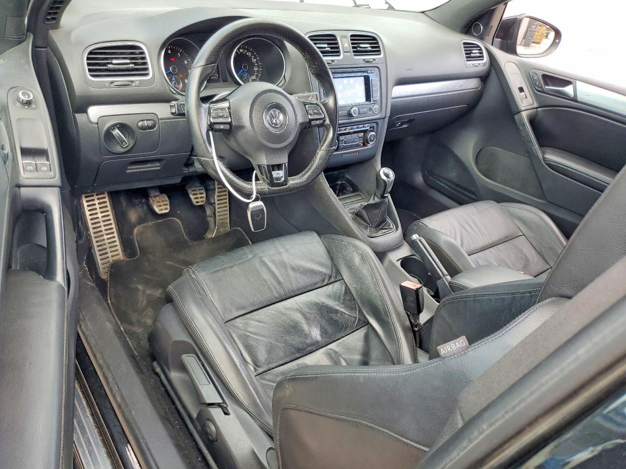 2013 Volkswagen Golf R Black vin: WVWRF7AJ4DW070657