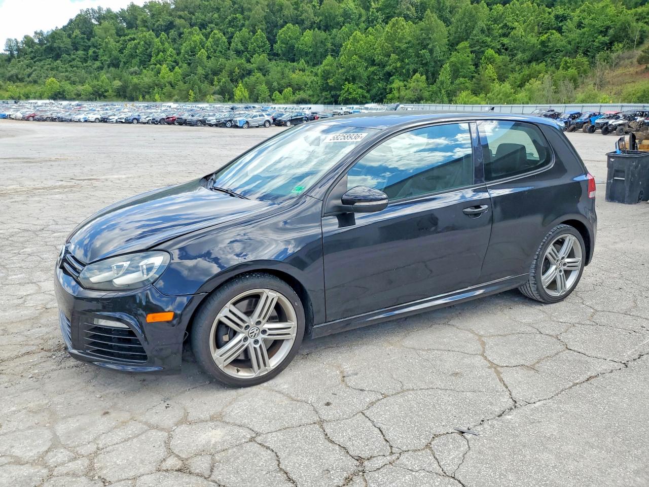 2013 Volkswagen Golf R Black vin: WVWRF7AJ4DW070657